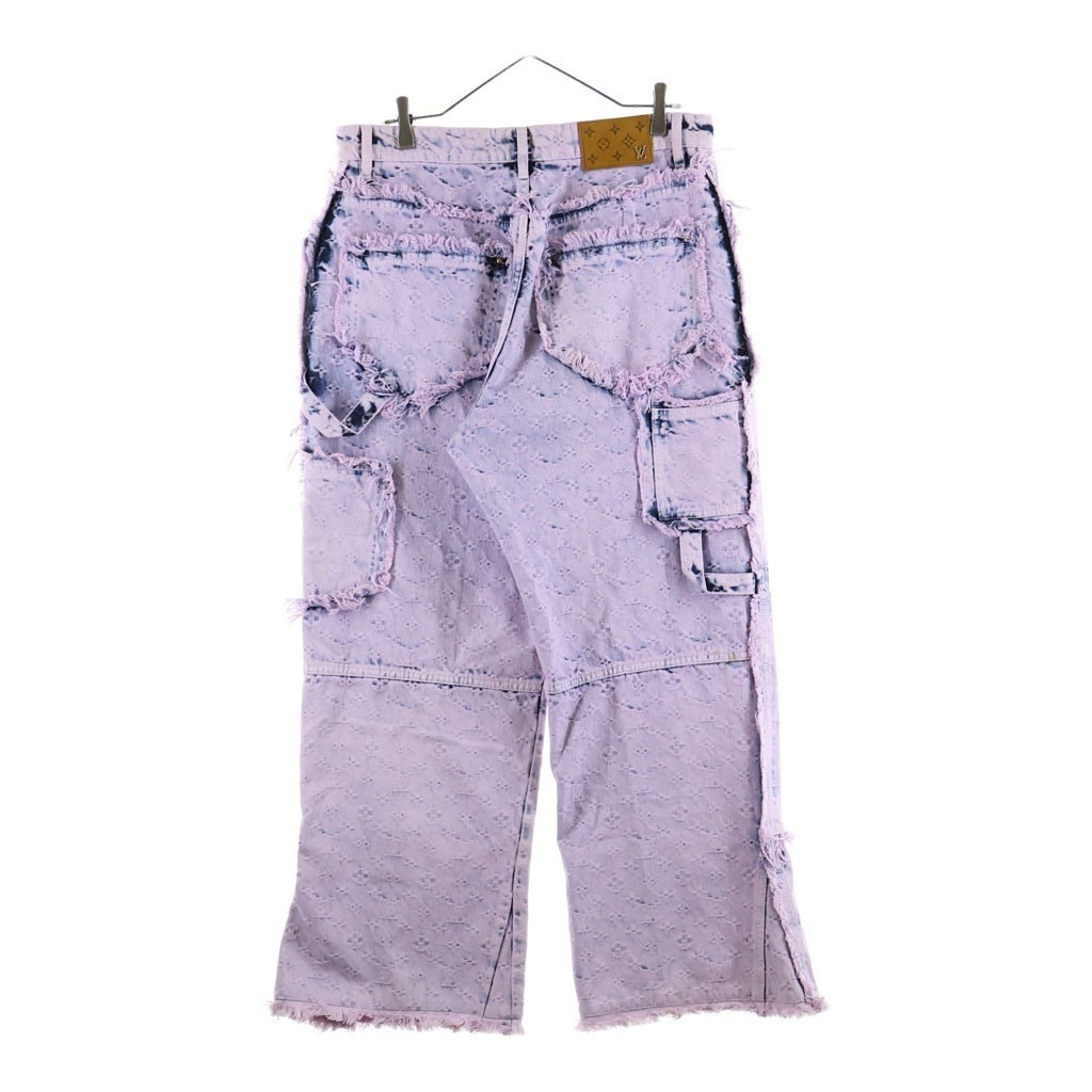 LOUIS VUITTON(ルイヴィトン) 23SS ワイドカーペンタートラウザーウィズフリンジ デニム RM231 UZD HOD80W