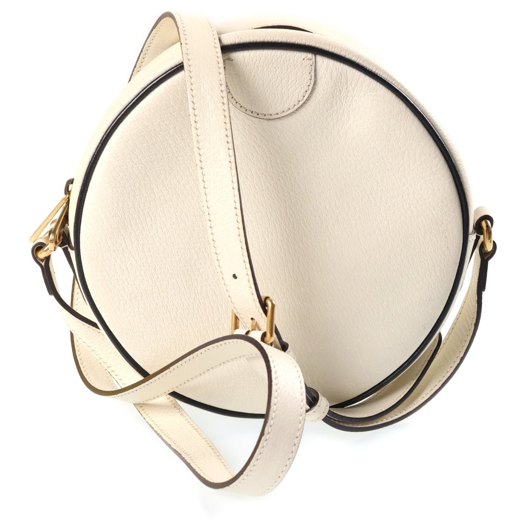 GUCCI(グッチ) ×マーモント ホワイト ブラック 黒 レザー G038041801 ショルダーバッグ レディース