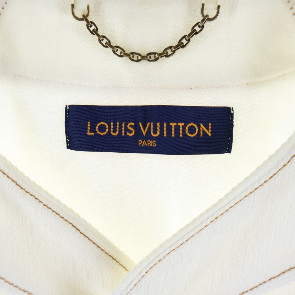 LOUIS VUITTON(ルイヴィトン) エンボスモノグラムベースボールシャツ HMS45WE53 ホワイト