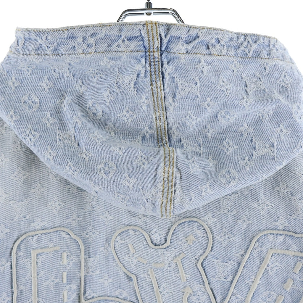 LOUIS VUITTON(ルイヴィトン) 21AW NBA モノグラム デニムフーデッドブルゾン インディゴ RM212M UZD HLA01W