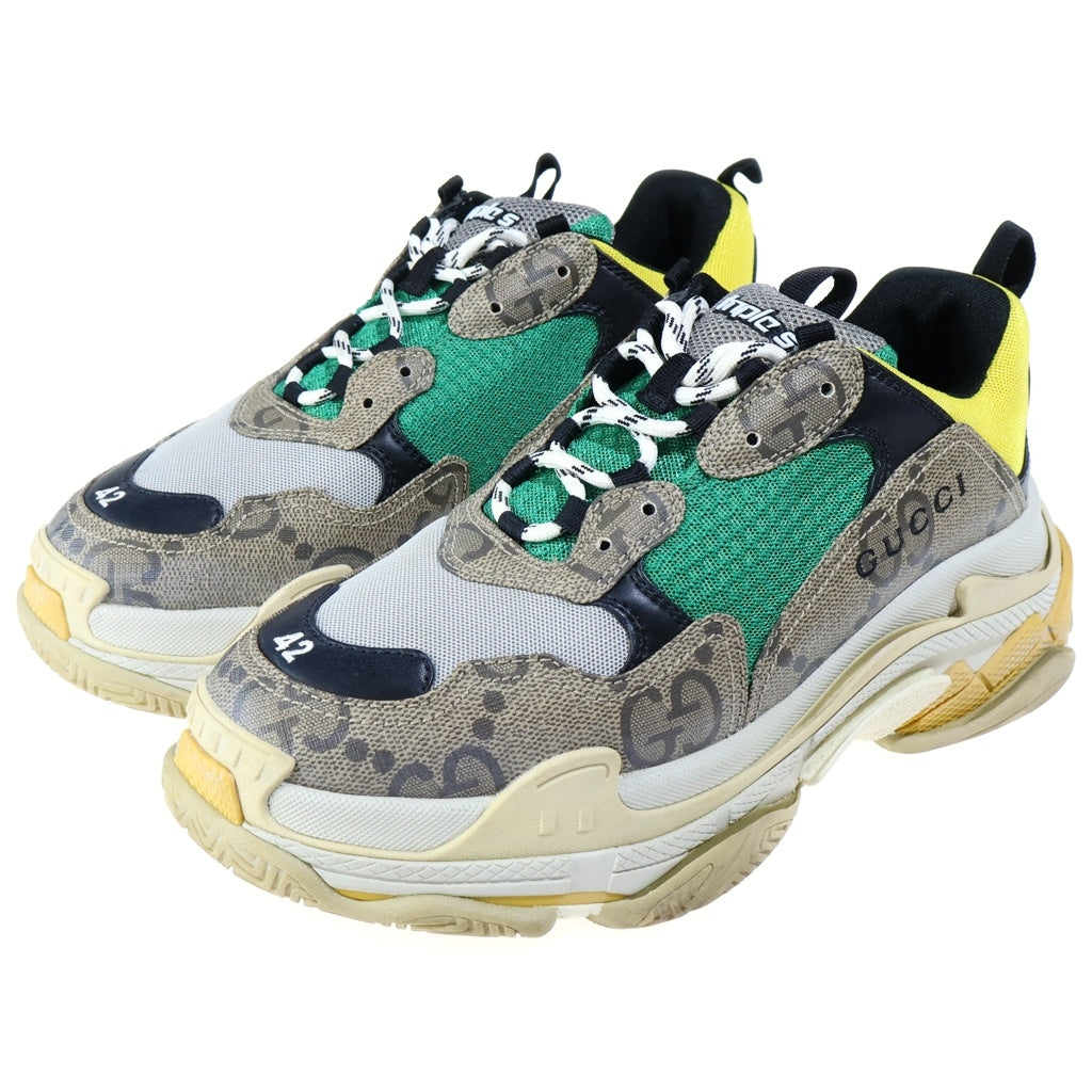 GUCCI(グッチ) ×BALENCIAGA ザ・ハッカープロジェクト トリプルS スニーカー ベージュ 681067