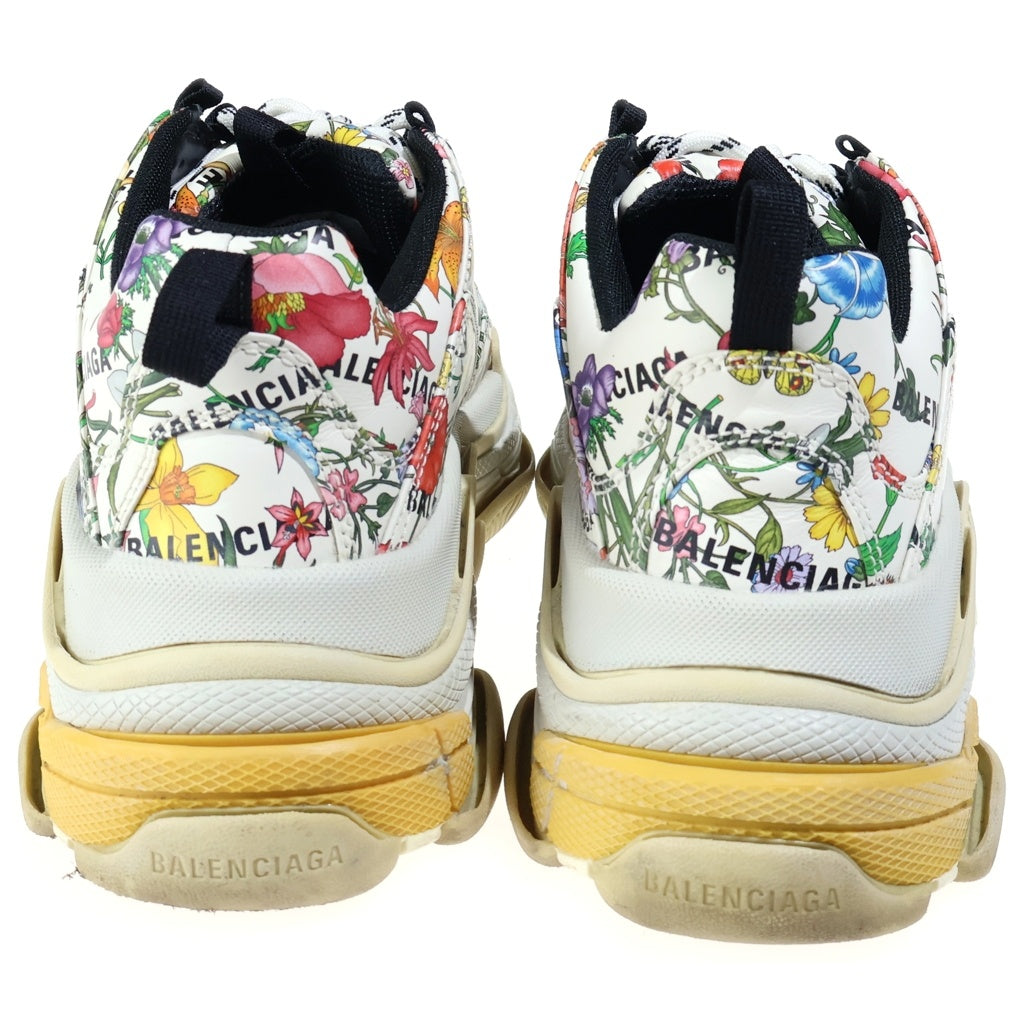 GUCCI(グッチ) ×BALENCIAGA ザ・ハッカープロジェクト トリプルS フローラプリント ロースニーカー マルチ 681068