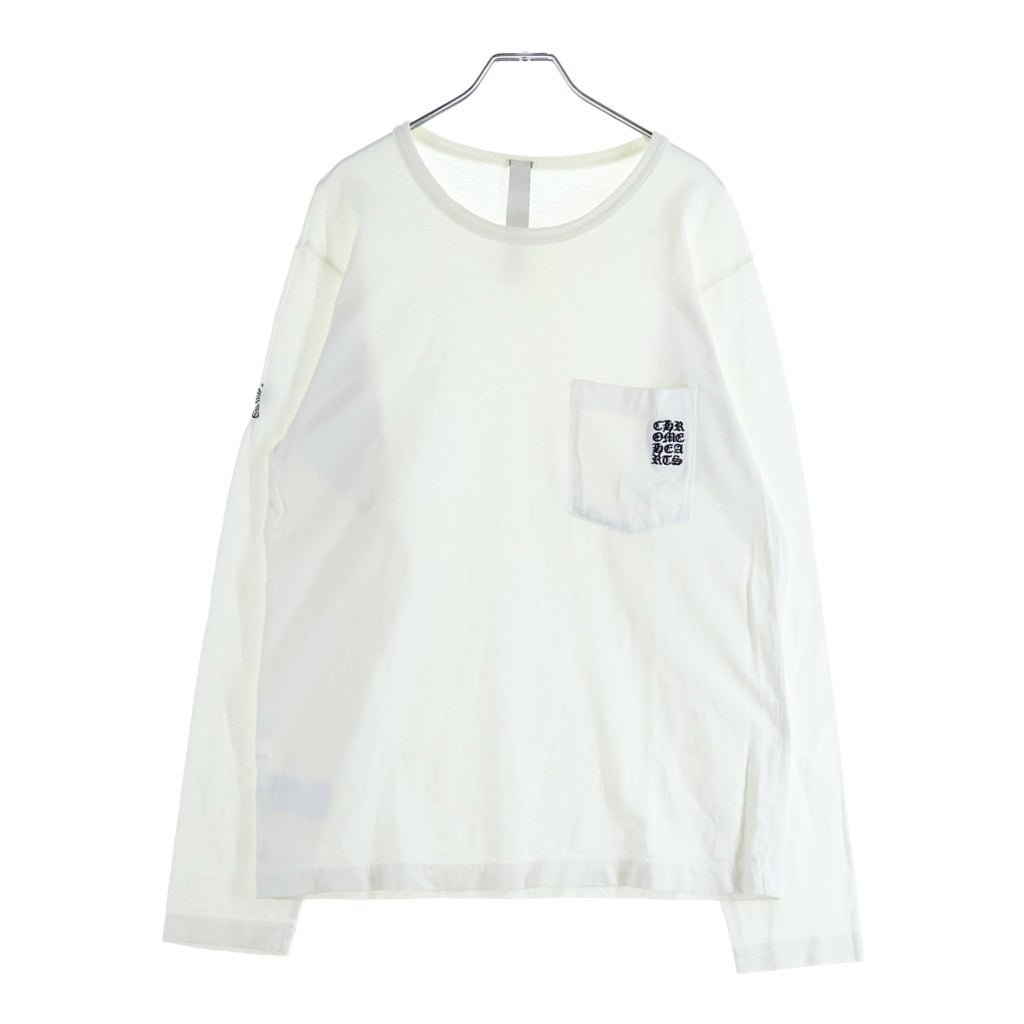 CHROME HEARTS(クロムハーツ) GRP Y NOT Light Work L/S Tee ワイノット ライトワーク長袖Tシャツ ホワイト