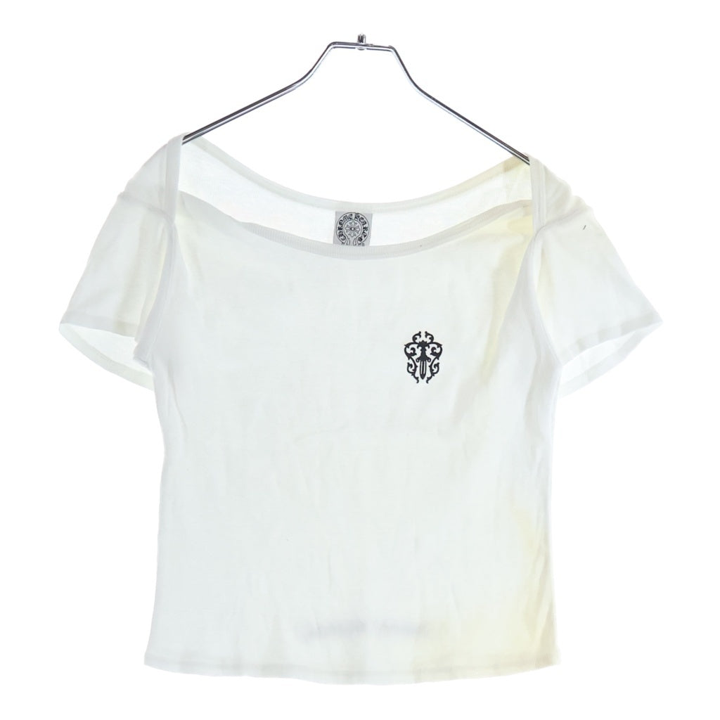 CHROME HEARTS(クロムハーツ) OLD Vinedagger S/S Tee オールド ヴァインダガー刺繍半袖Tシャツ ホワイト レディース