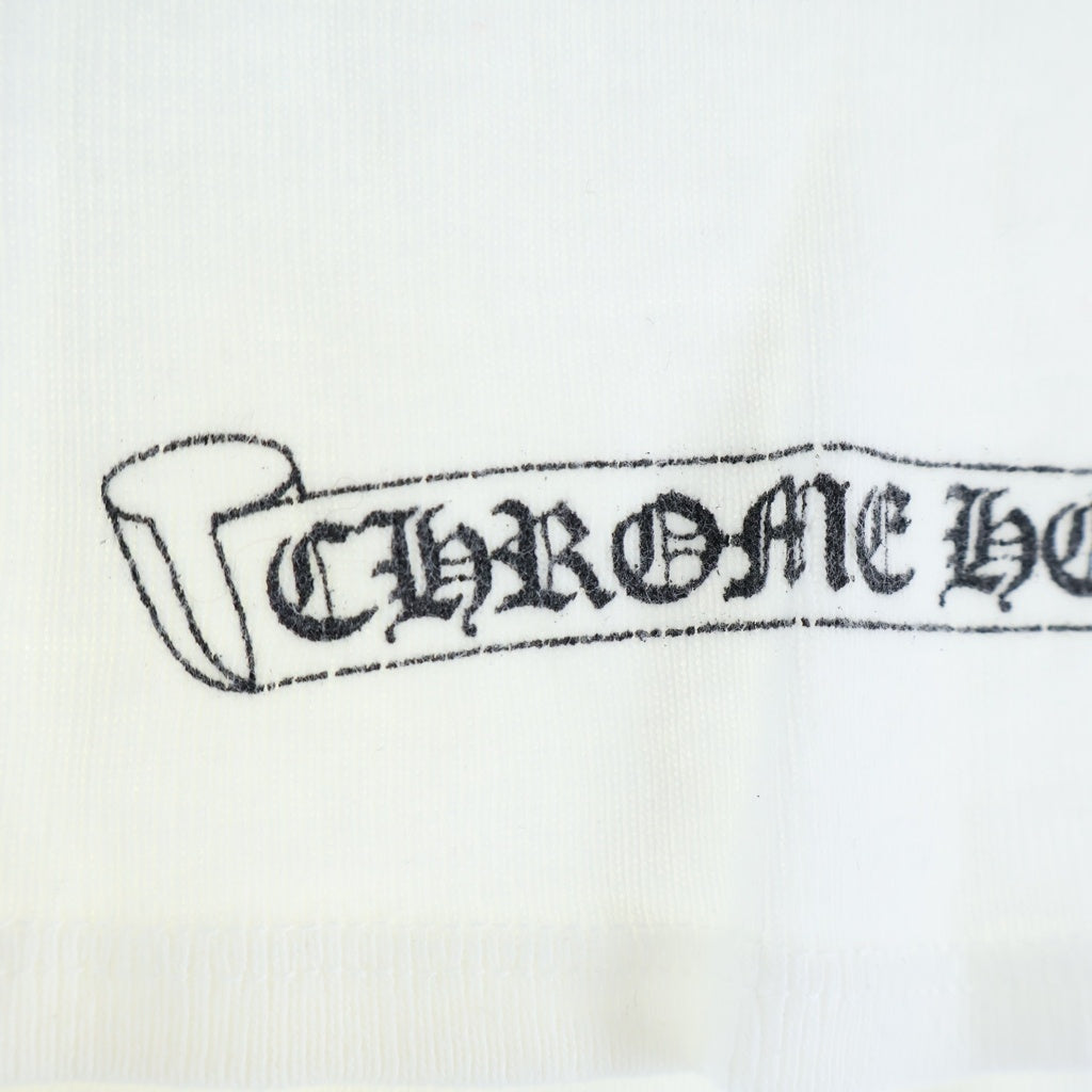 CHROME HEARTS(クロムハーツ) OLD Vinedagger S/S Tee オールド ヴァインダガー刺繍半袖Tシャツ ホワイト レディース