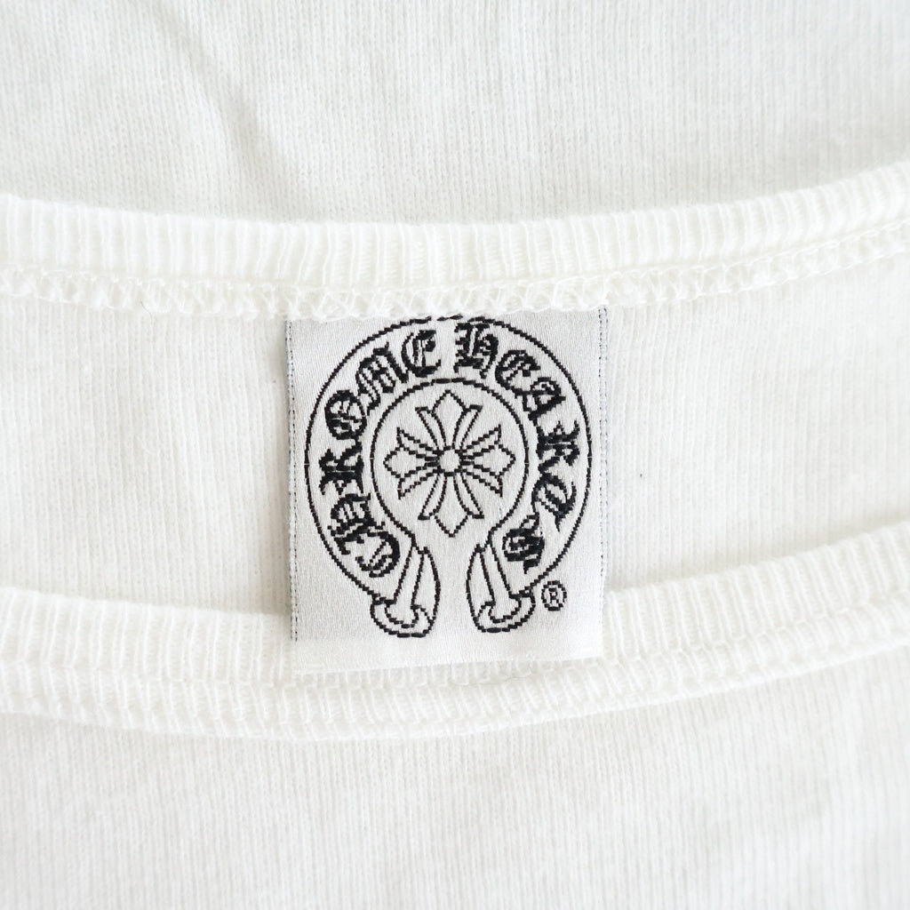 CHROME HEARTS(クロムハーツ) OLD Vinedagger S/S Tee オールド ヴァインダガー刺繍半袖Tシャツ ホワイト レディース