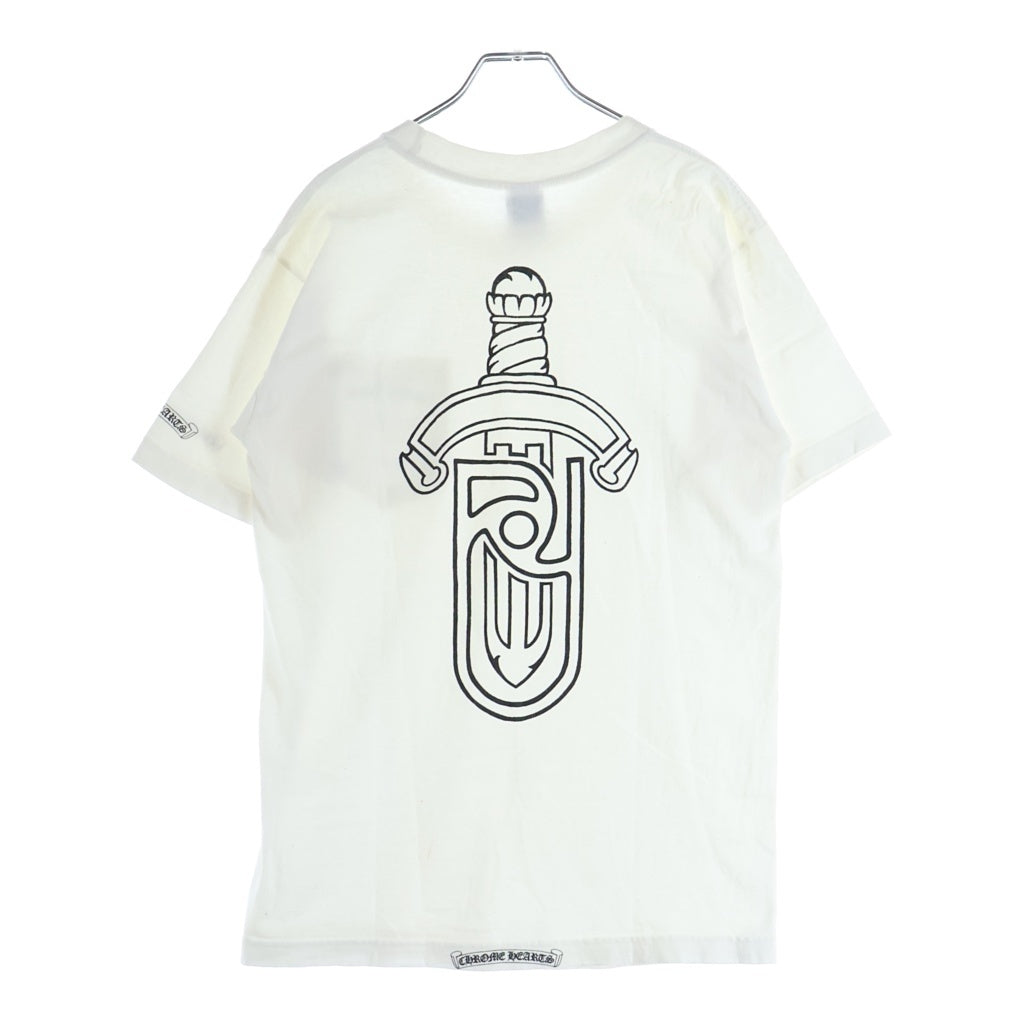 CHROME HEARTS(クロムハーツ) OLD UNITED ARROWS DAGGER S/S TEE オールド ユナイテッドアローズ ダガー半袖Tシャツ ホワイト/ブラック