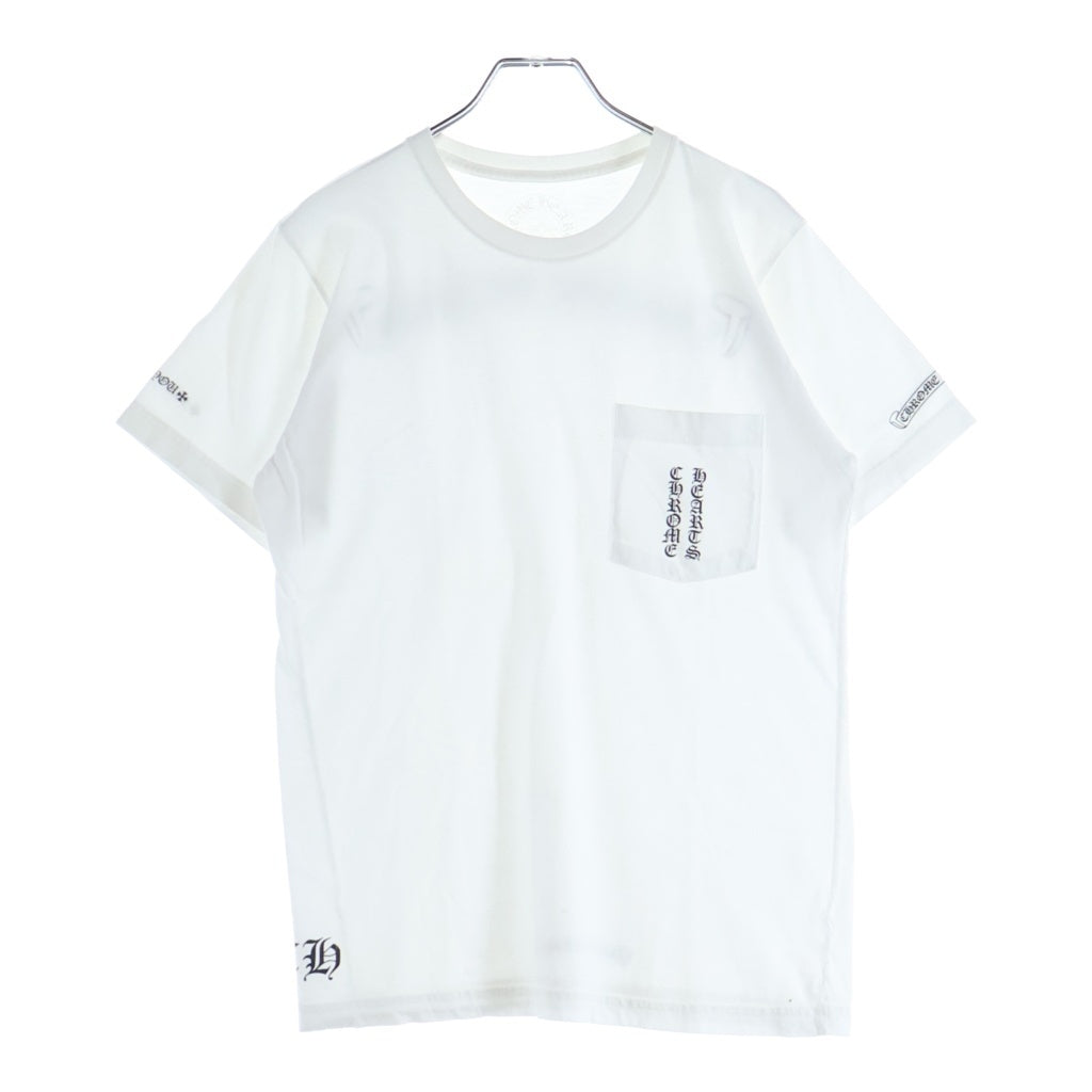 CHROME HEARTS(クロムハーツ) Vertical Logo S/S Tee バーティカルロゴ半袖Tシャツ ホワイト
