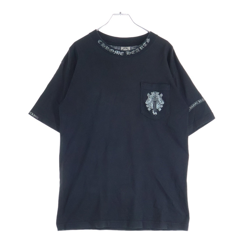 CHROME HEARTS(クロムハーツ) OLD Neck Logo Vinedagger S/S Tee オールド ネックロゴ ヴァインダガープリント半袖Tシャツ