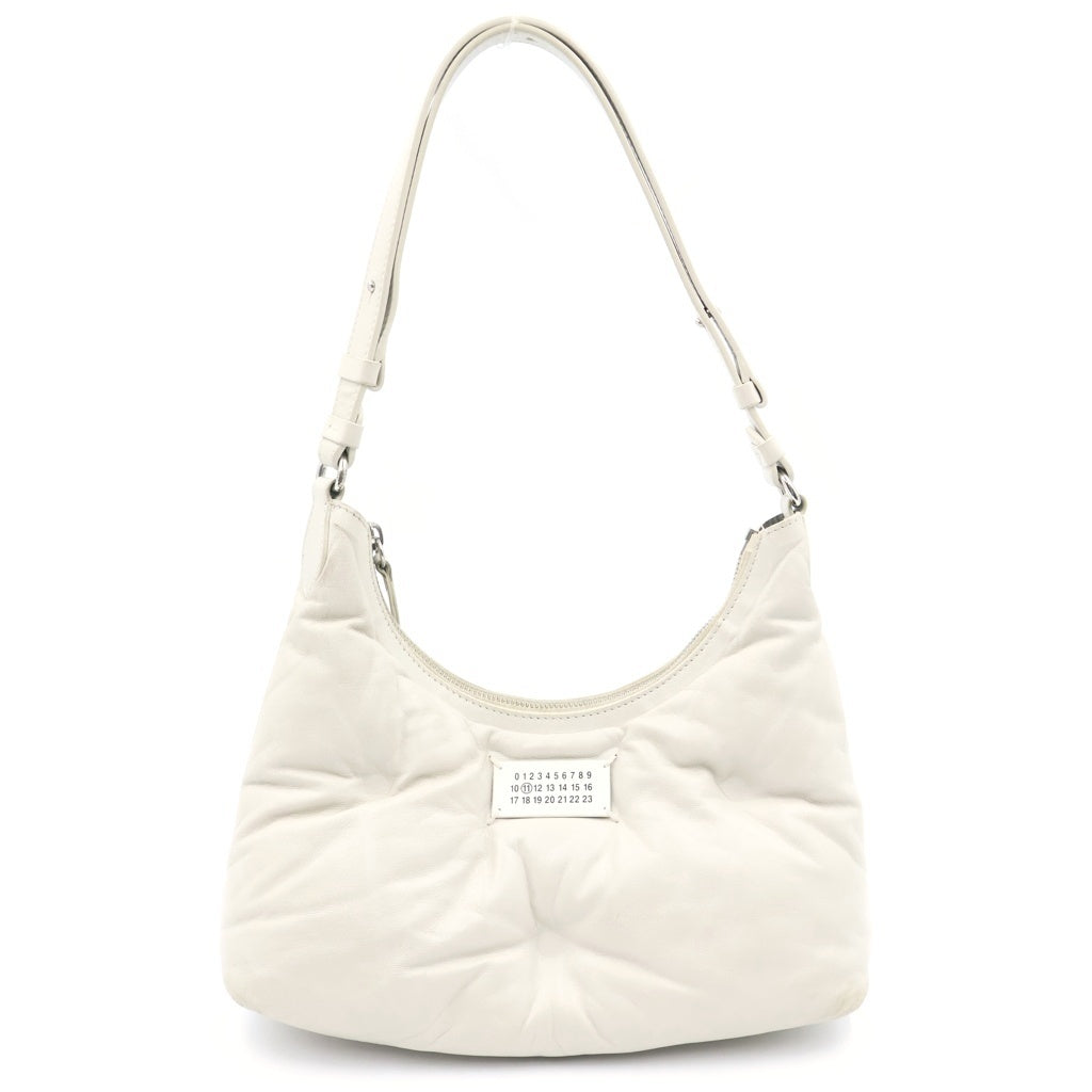 Maison Margiela(メゾンマルジェラ) Glam Slam グラムスラム ホーボー ミディアムショルダーバッグ ホワイト SB3WG0024 レディース