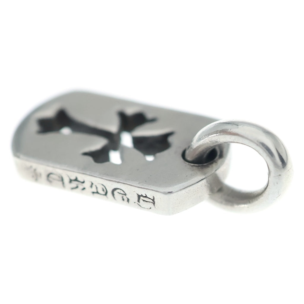 CHROME HEARTS(クロムハーツ) DT TNY CO CRS タイニーカットアウトクロスドッグタグ チャーム ペンダントトップ シルバー