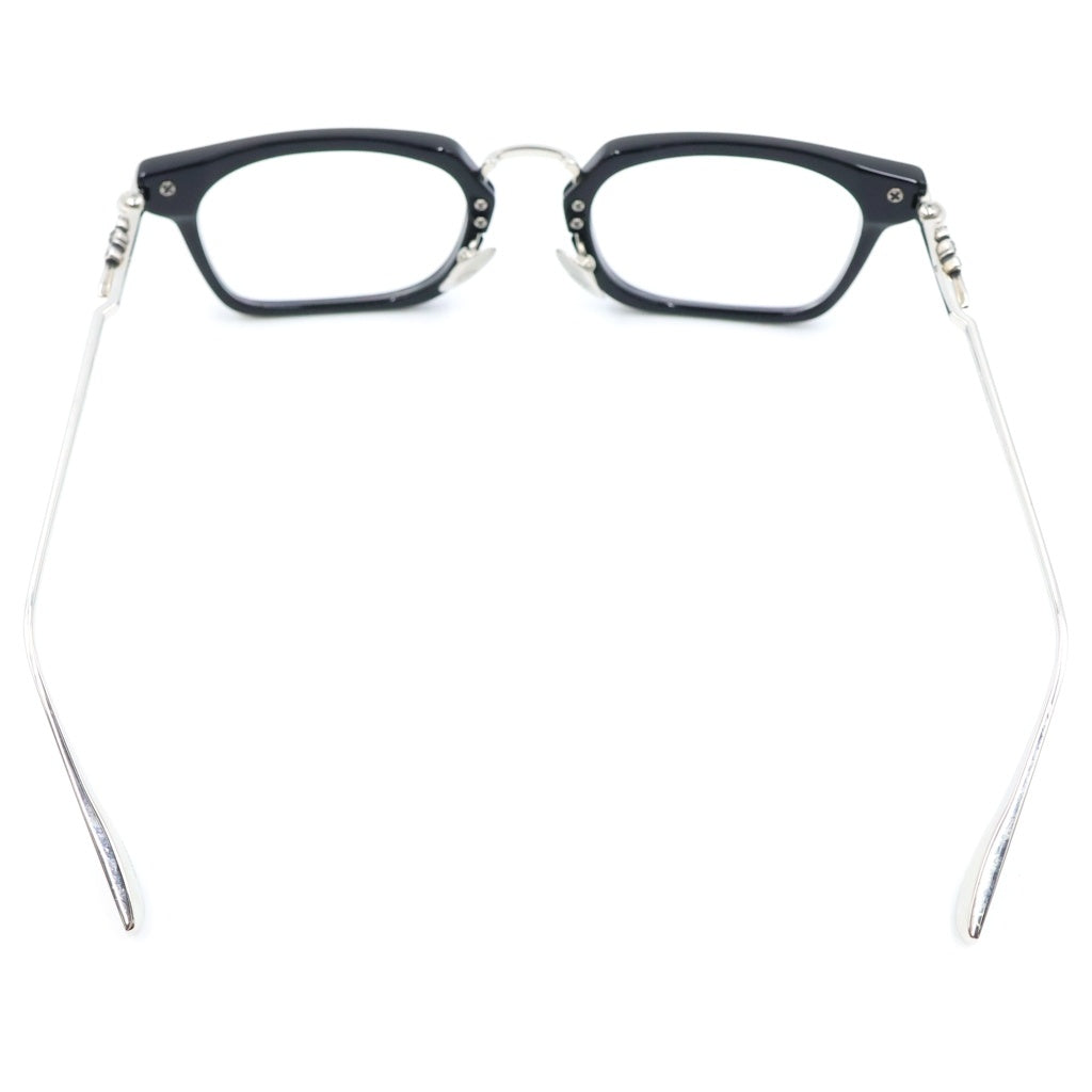 CHROME HEARTS(クロムハーツ) スナット ダガー スクエア アイウェア 眼鏡 ブラック/シルバー SNAT