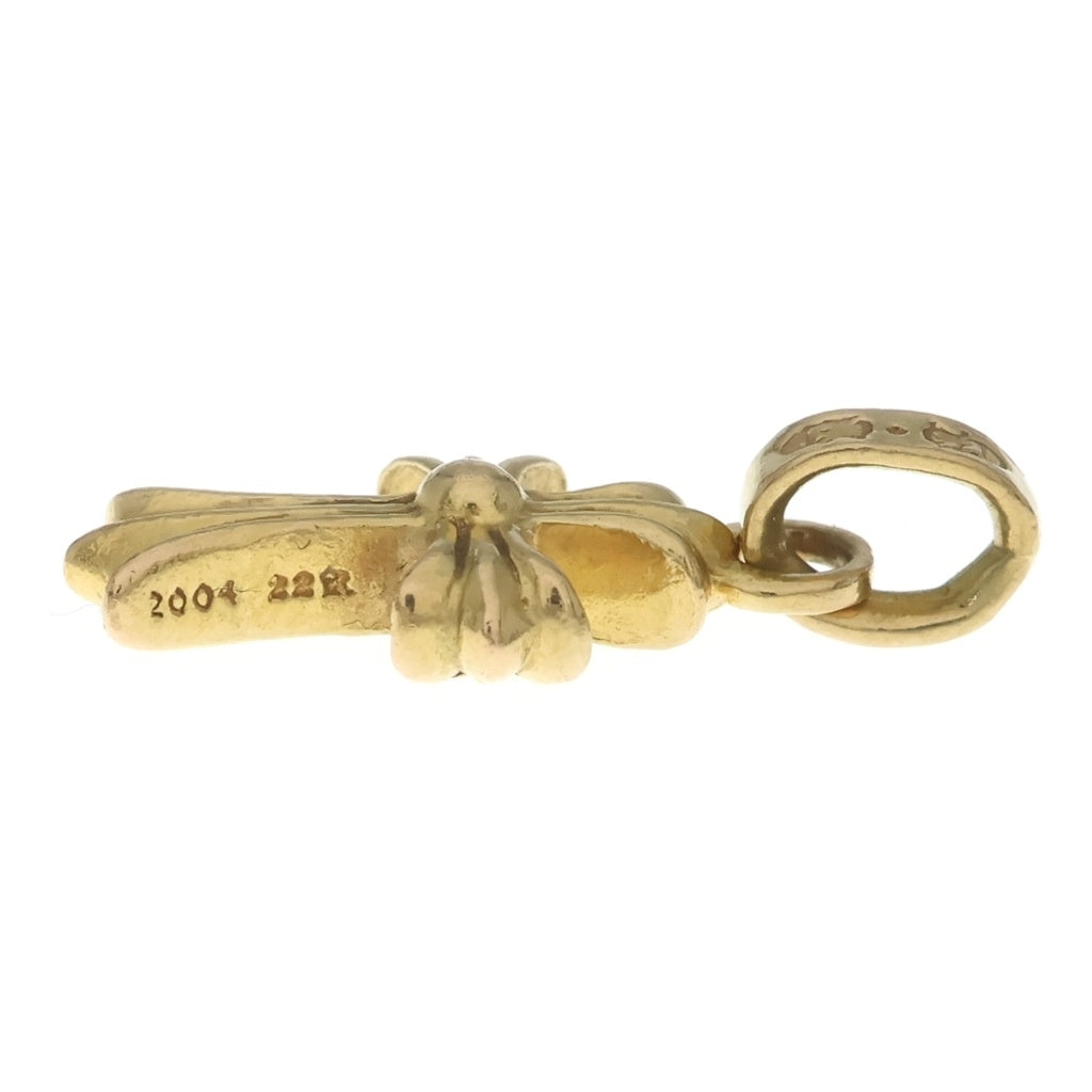 CHROME HEARTS(クロムハーツ) 22K CRS BBYFAT P/DIA ベイビーファットクロス PAVEダイヤ ペンダントトップ ゴールド BCA035