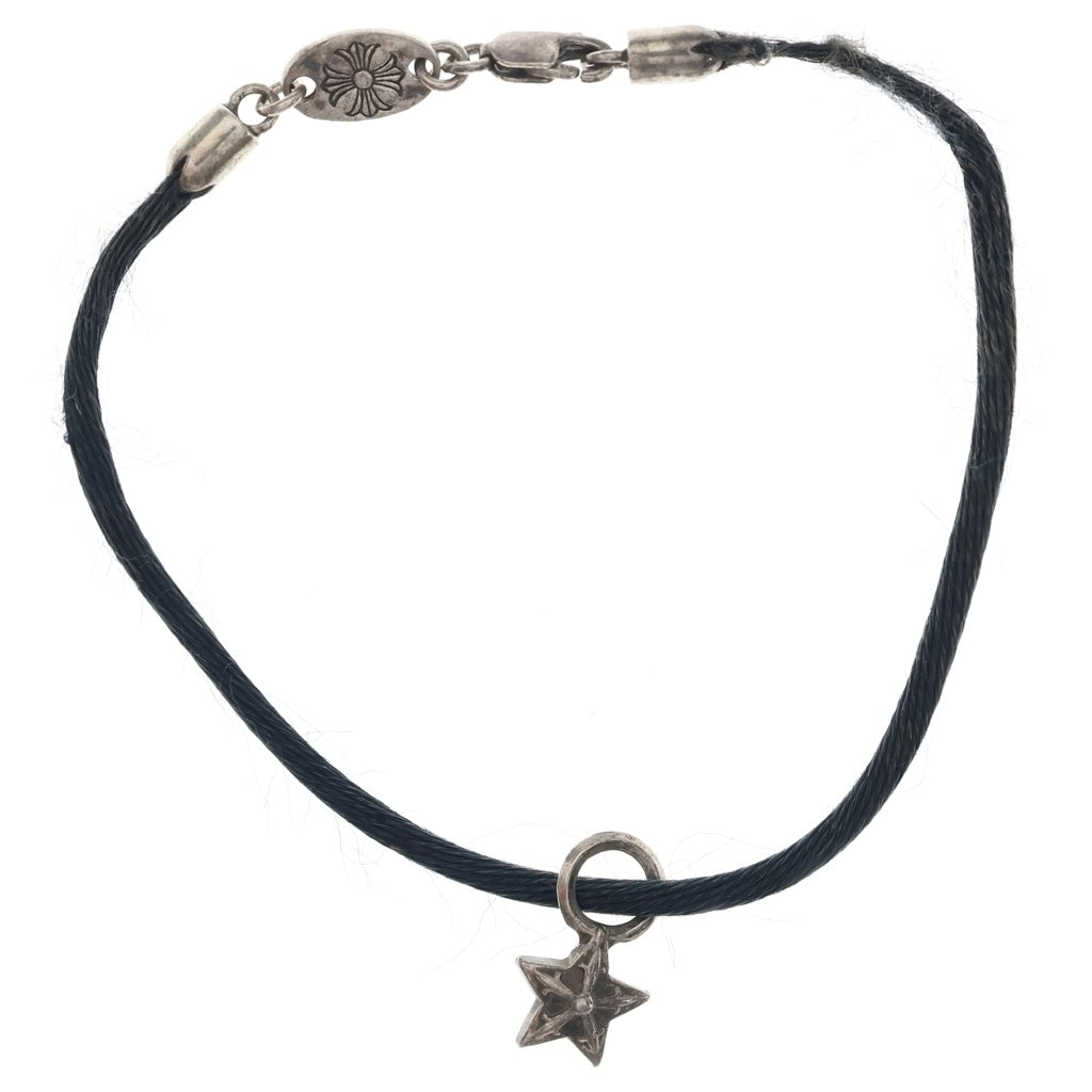 CHROME HEARTS(クロムハーツ) STAR KZ スターブレスレット シルバー/ブラック