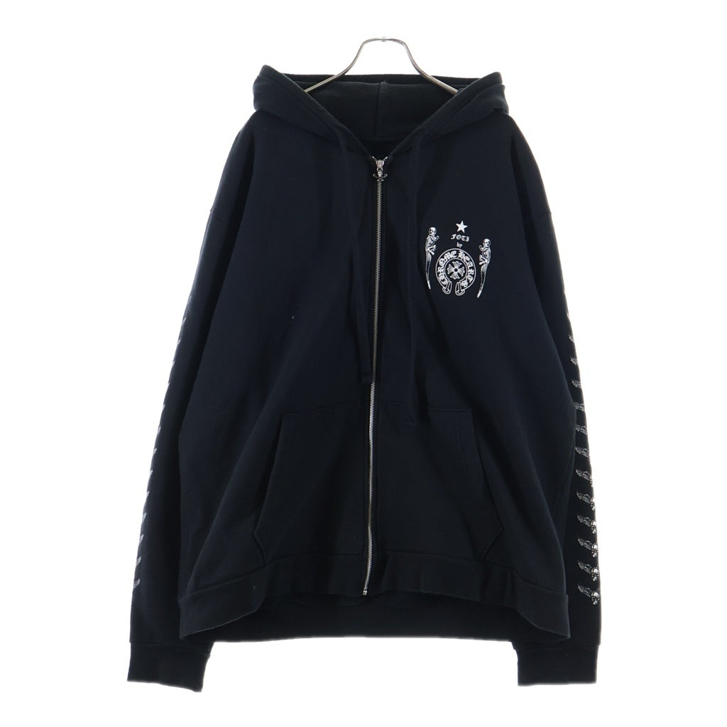CHROME HEARTS(クロムハーツ) FOTI HD ZIP フォティ 両面プリント スウェット ジップアップパーカー ブラック