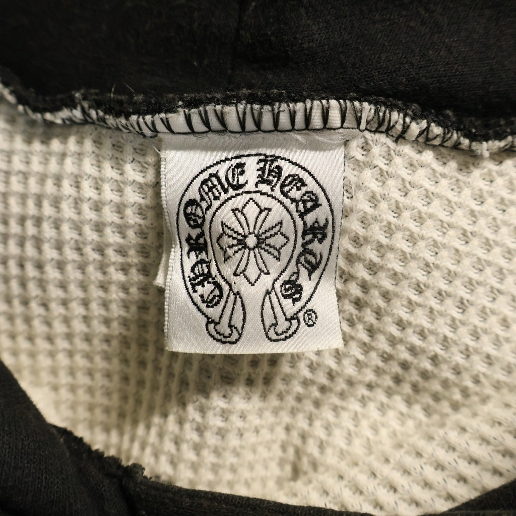CHROME HEARTS(クロムハーツ) OLD VINE DAGGER SWTSHRT HD オールド 裏地サーマル CHアーム ヴァインダガープリントフーディ スウェットパーカー ブラック