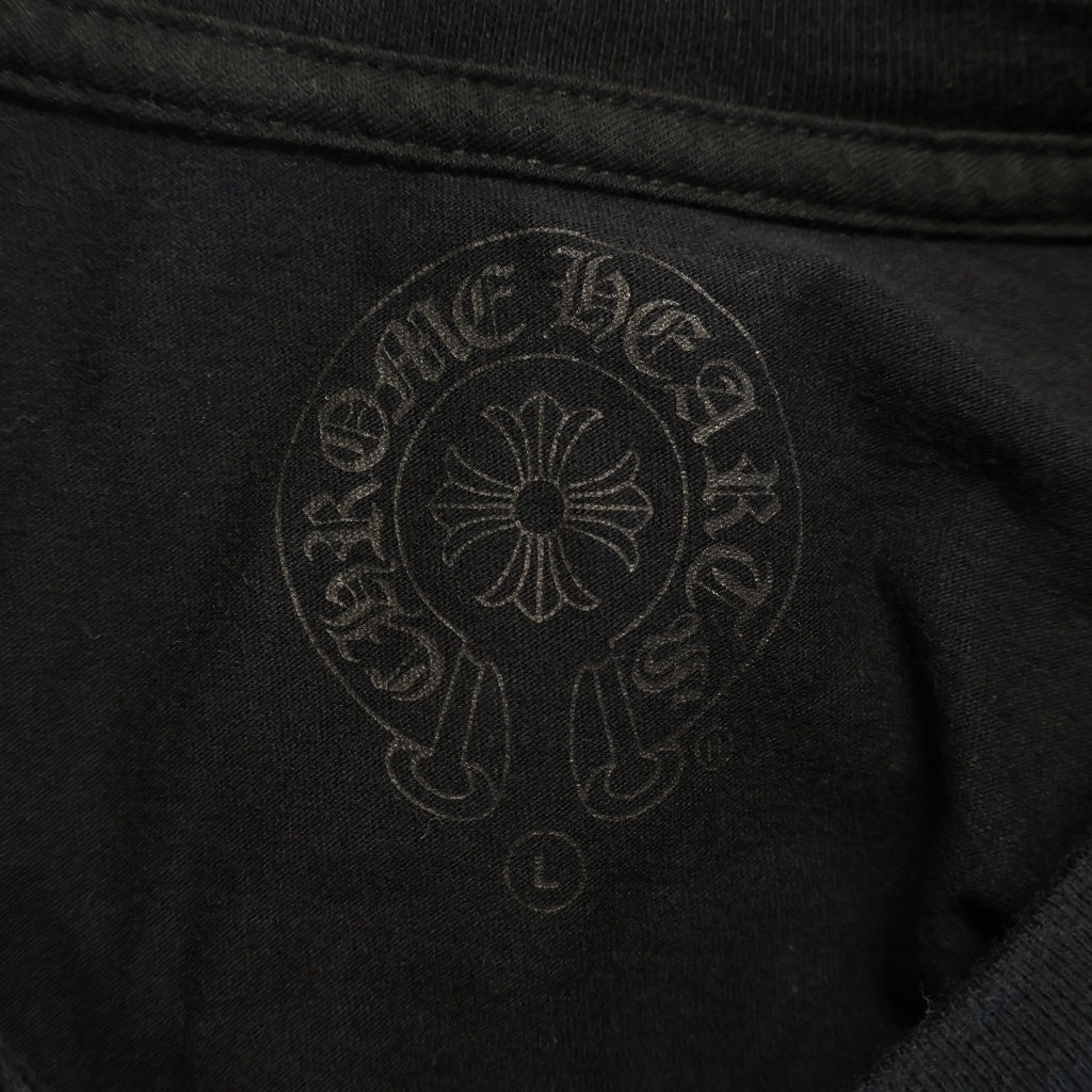 CHROME HEARTS(クロムハーツ) DBL FLRL L/S TEE ダブルフローラルプリント長袖Tシャツ ブラック