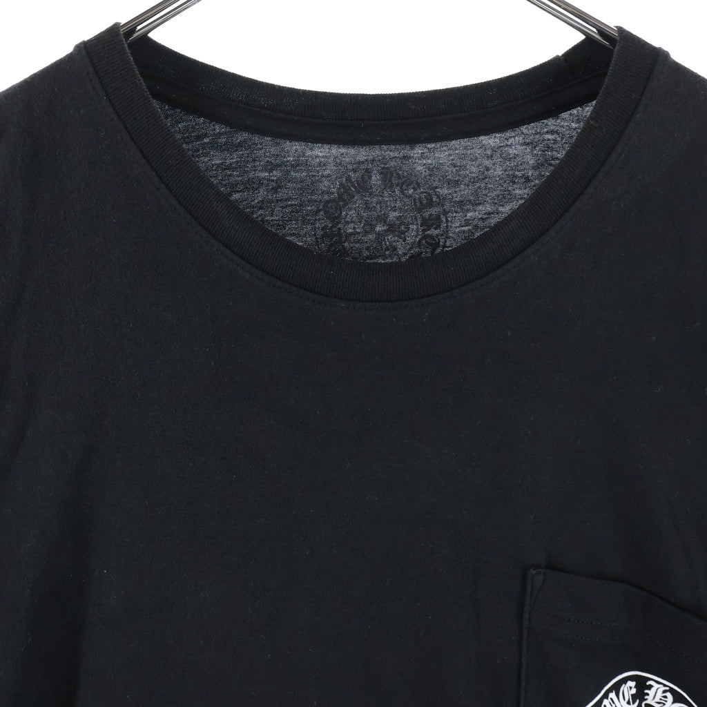 CHROME HEARTS(クロムハーツ) HORSESHOE S/S TEE ホースシュープリント ポケット半袖Tシャツ ブラック