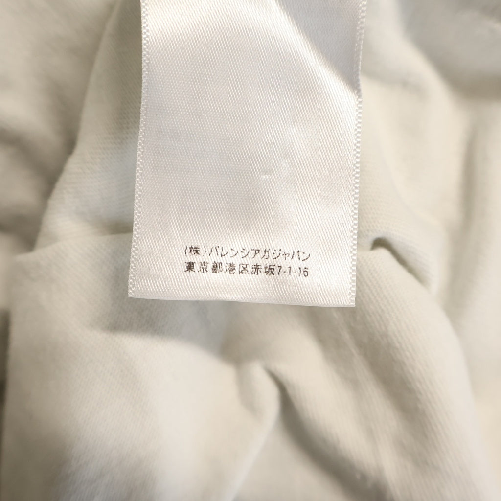 BALENCIAGA(バレンシアガ) POLITICAL CAMPAIGN ポリティカルキャンペーンロゴ 半袖Tシャツカットソー ホワイト 641655
