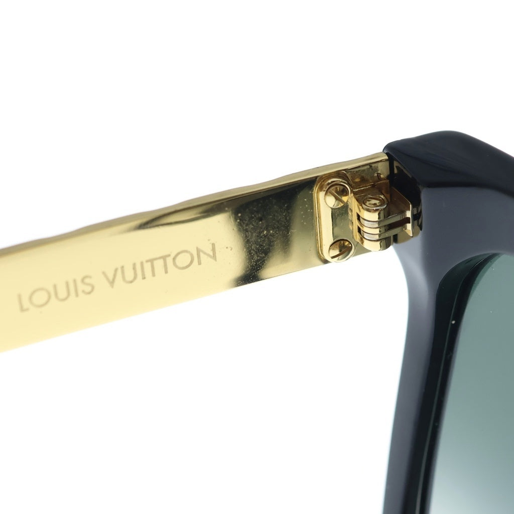 LOUIS VUITTON(ルイヴィトン) スクエアサングラス 眼鏡 メガネ ブラック/ゴールド Z1540E