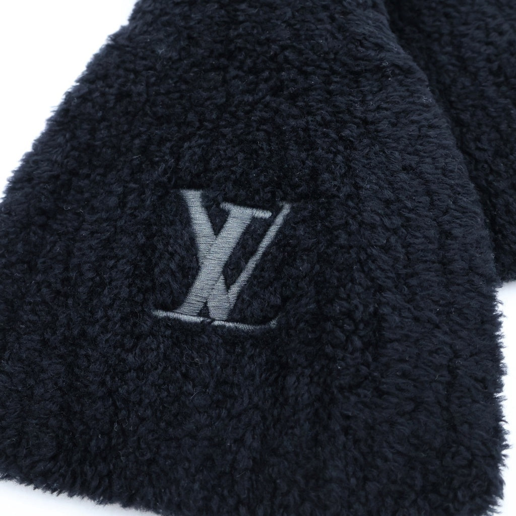 LOUIS VUITTON(ルイヴィトン) LV ミニ コンフィ ウールマフラー ブラック M90804 レディース