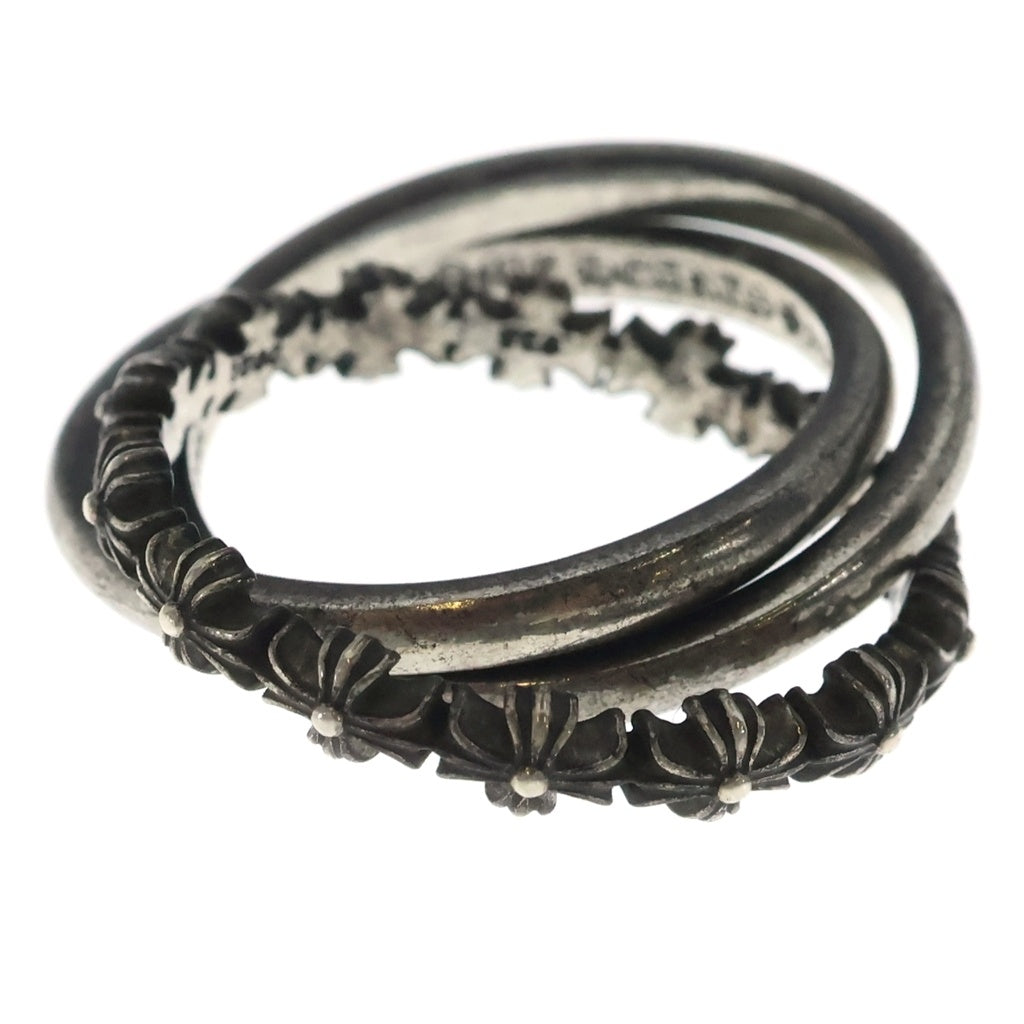 CHROME HEARTS(クロムハーツ) TINY E CH PLS BAND TRPL タイニーE CHプラス バンド トリプル リング シルバー
