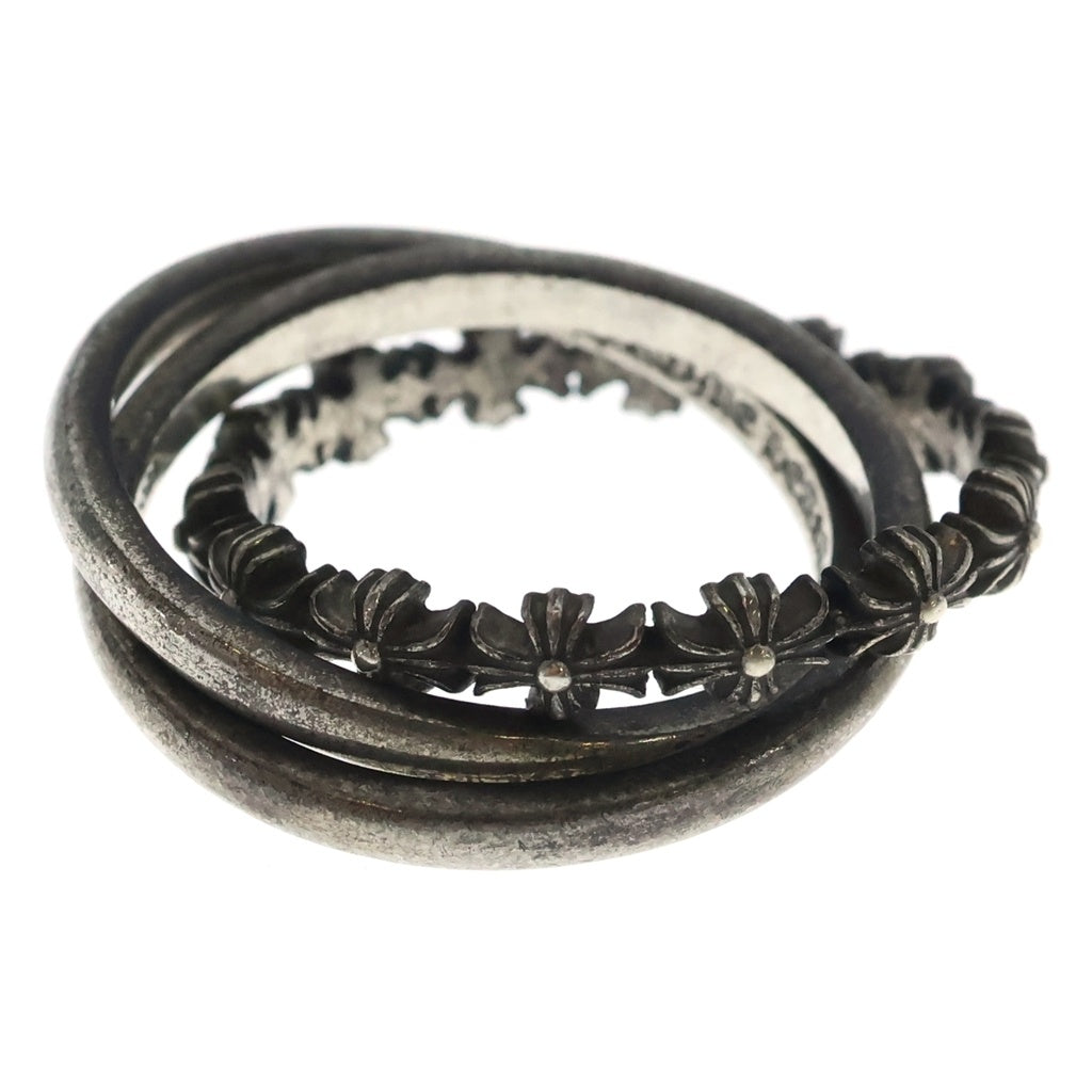 CHROME HEARTS(クロムハーツ) TINY E CH PLS BAND TRPL タイニーE CHプラス バンド トリプル リング シルバー