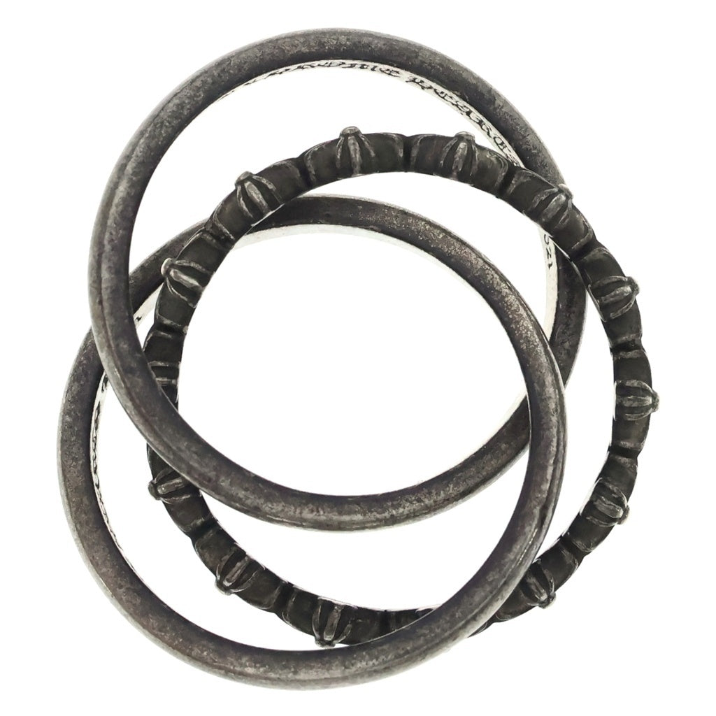 CHROME HEARTS(クロムハーツ) TINY E CH PLS BAND TRPL タイニーE CHプラス バンド トリプル リング シルバー