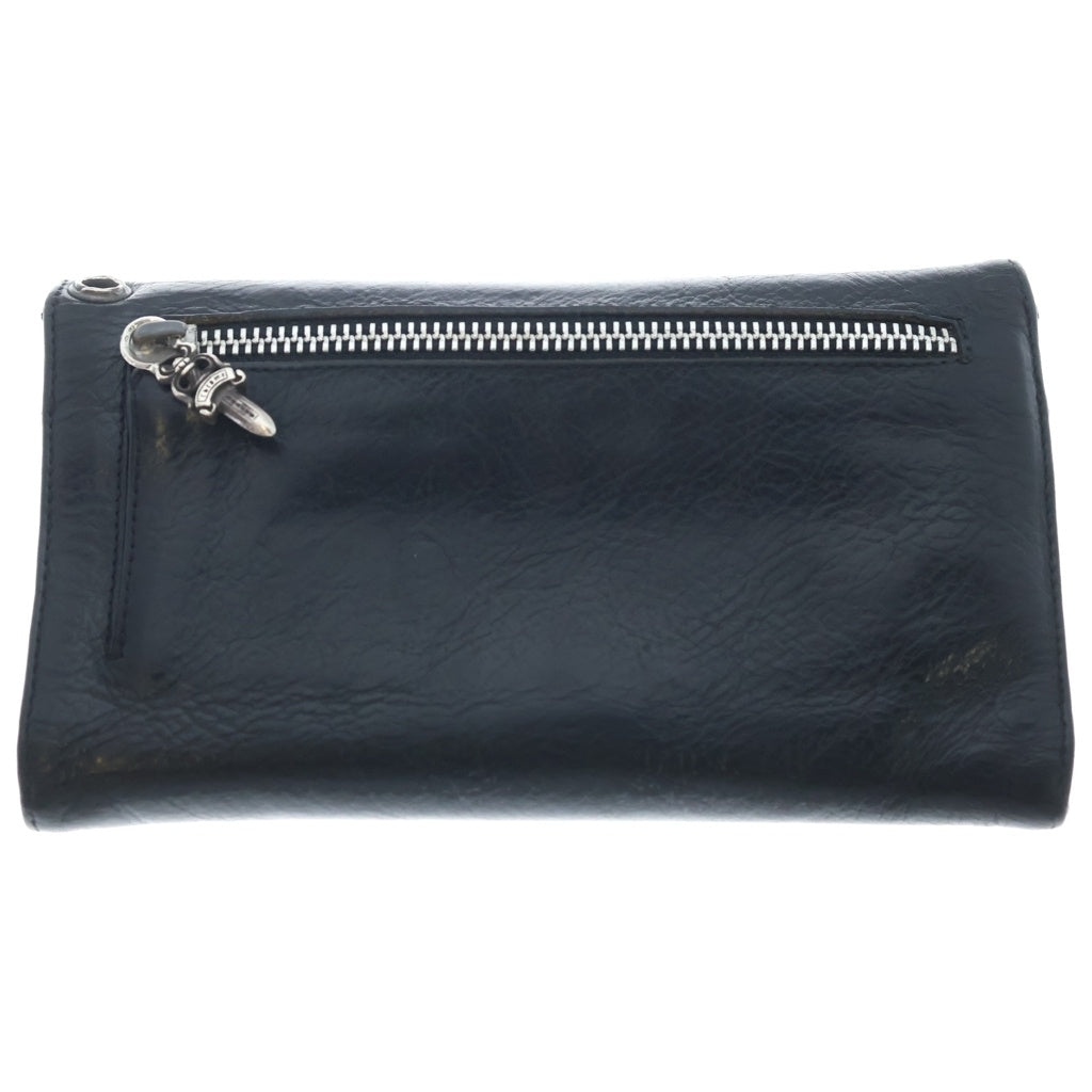 CHROME HEARTS(クロムハーツ) WAVE ウェーブ レザーウォレット 財布 ブラックBCA375