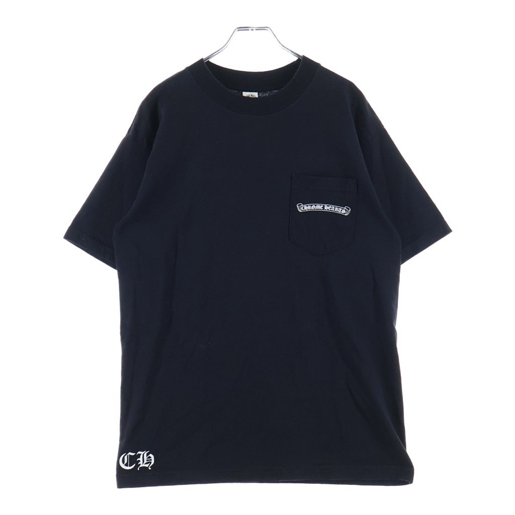 CHROME HEARTS(クロムハーツ) OLD CH S/S オールド バックアーチロゴプリント 半袖Tシャツカットソー ブラック