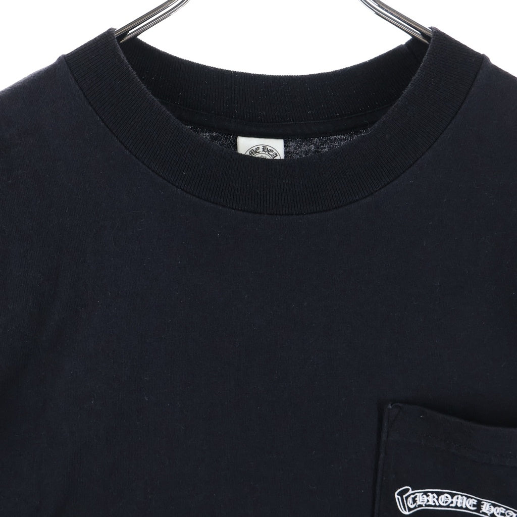CHROME HEARTS(クロムハーツ) OLD CH S/S オールド バックアーチロゴプリント 半袖Tシャツカットソー ブラック