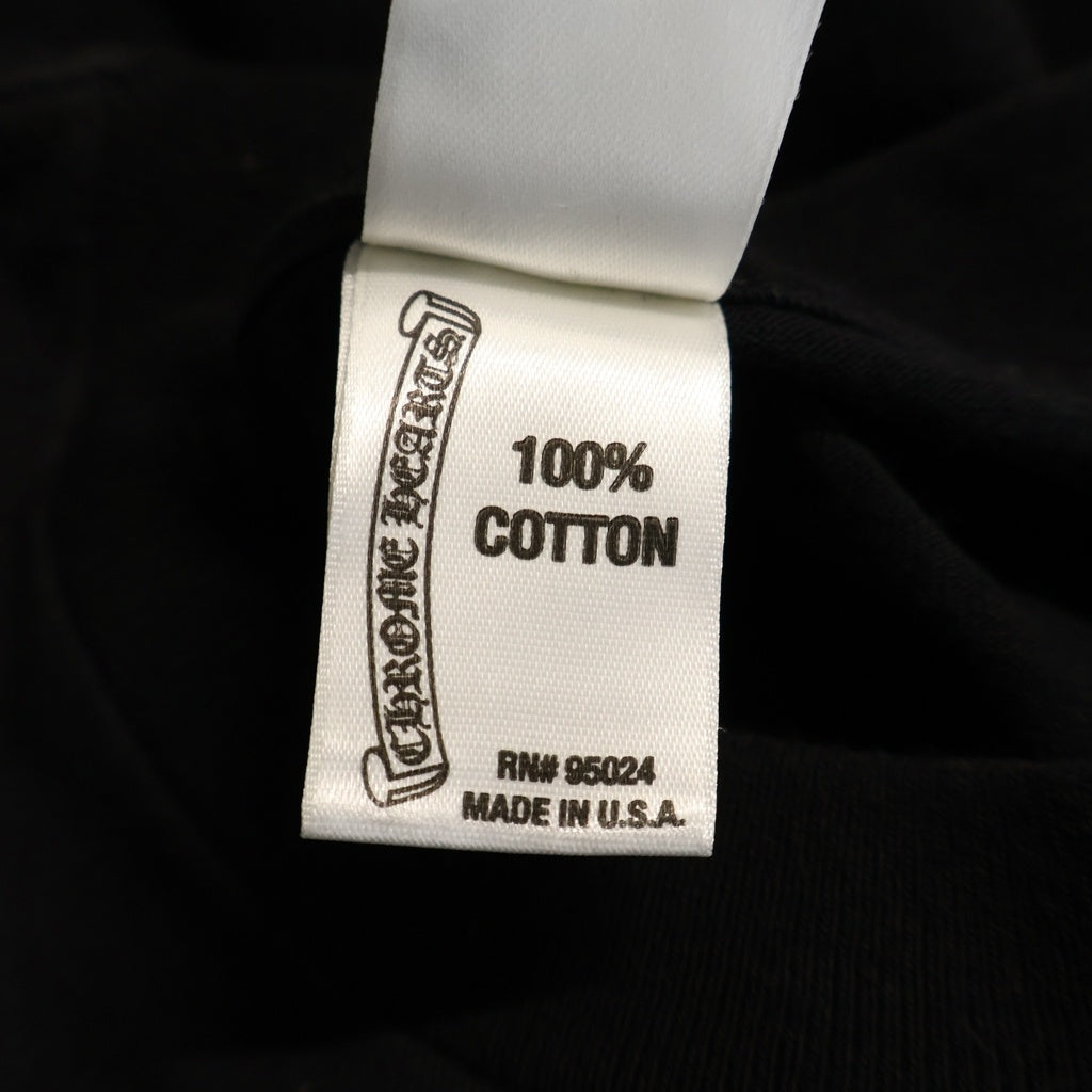 CHROME HEARTS(クロムハーツ) OLD CH S/S オールド バックアーチロゴプリント 半袖Tシャツカットソー ブラック
