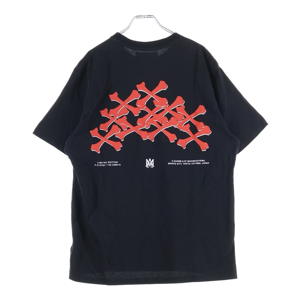 AMIRI(アミリ) BONES STACKED TEE ボーンズプリント半袖Tシャツ ブラック SR3GC0022SMRSCJ2