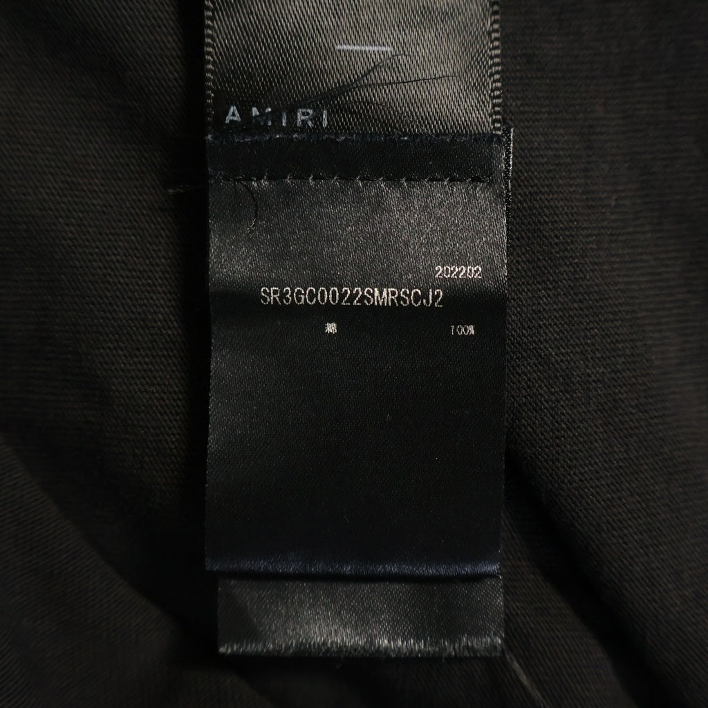 AMIRI(アミリ) BONES STACKED TEE ボーンズプリント半袖Tシャツ ブラック SR3GC0022SMRSCJ2