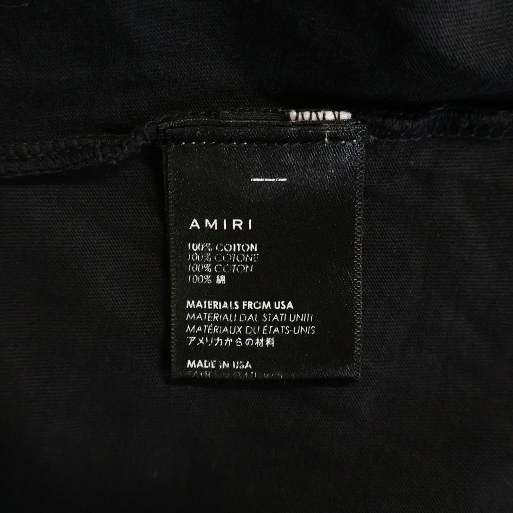 AMIRI(アミリ) アーミーリボン プリント半袖Tシャツ ブラック