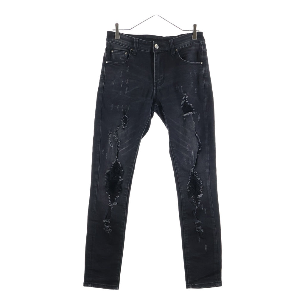 AMIRI(アミリ) Crush Skinny Jeans ダメージ加工 デストロイスキニージーンズ デニムパンツ ブラック