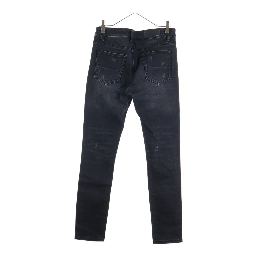 AMIRI(アミリ) Crush Skinny Jeans ダメージ加工 デストロイスキニージーンズ デニムパンツ ブラック