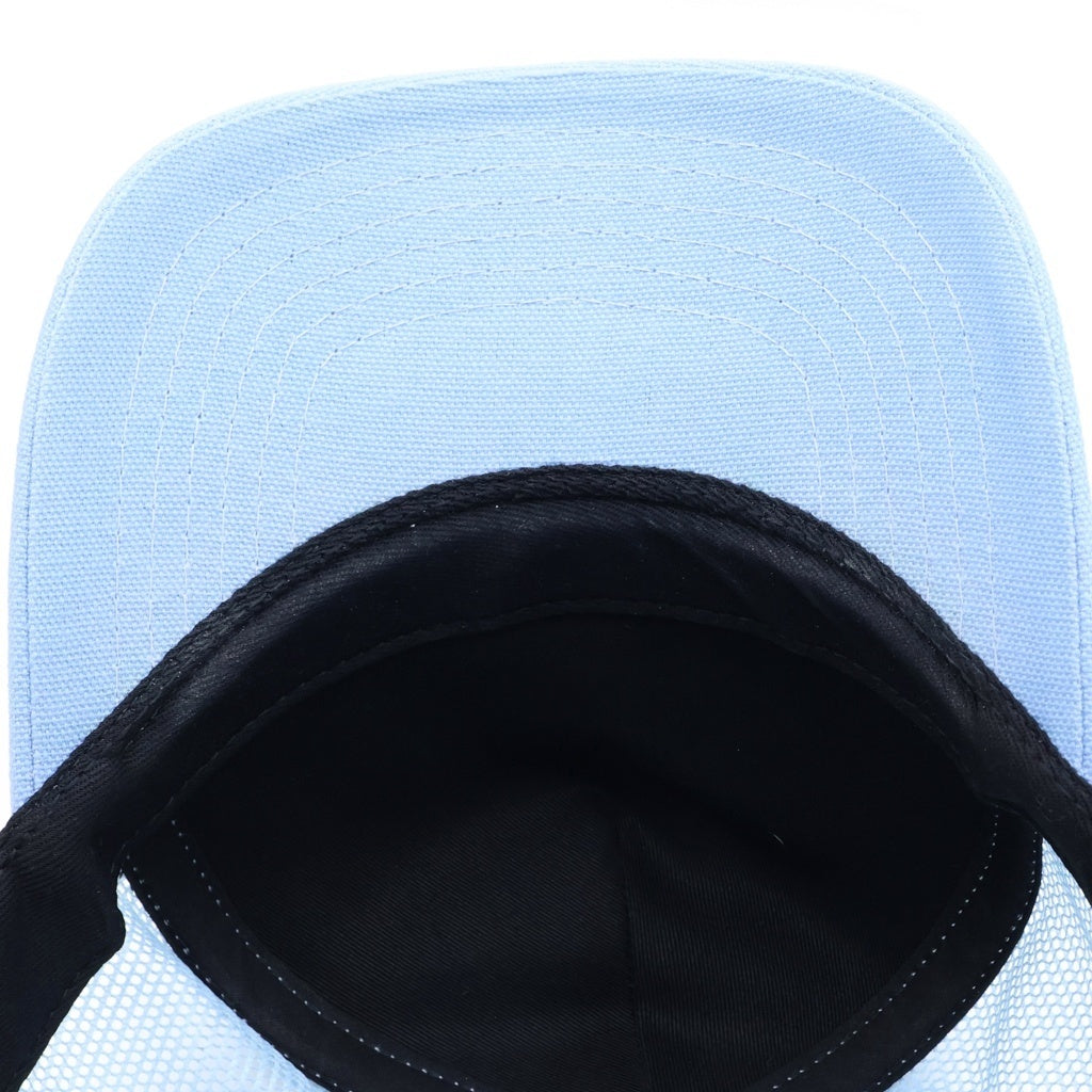 AMIRI(アミリ) 23SS MA TRUCKER ロゴ刺繍メッシュキャップ ライトブルー SRSSS23MAH002SMRCMS0