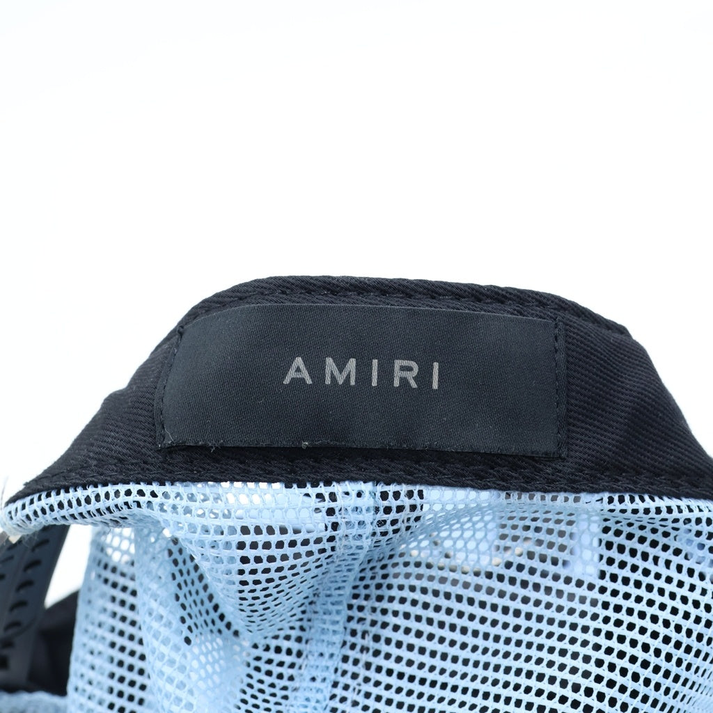 AMIRI(アミリ) 23SS MA TRUCKER ロゴ刺繍メッシュキャップ ライトブルー SRSSS23MAH002SMRCMS0
