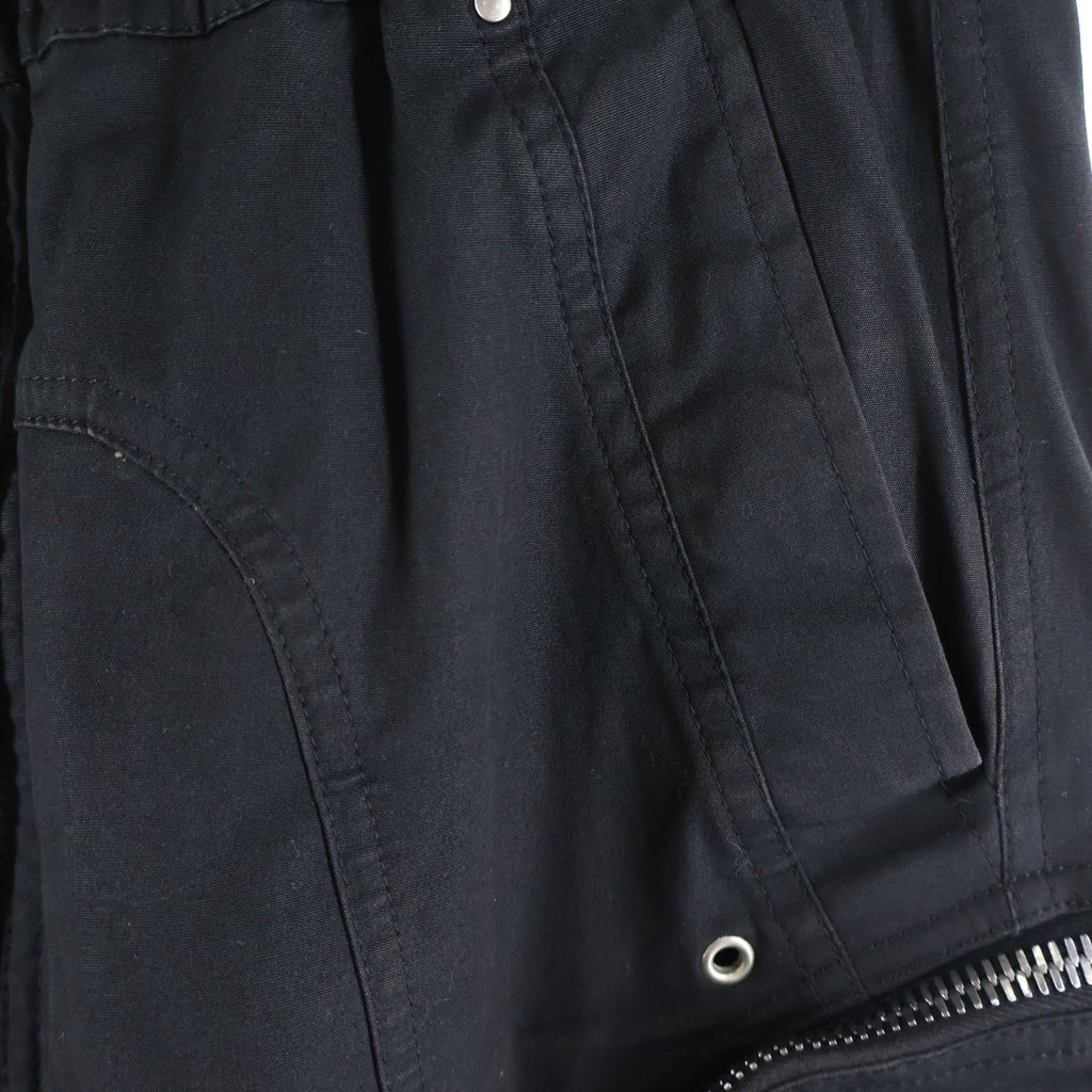 Rick Owens(リックオウエンス) 25SS BAUHAUS CARGO バウハウス カーゴパンツ ブラック RU01E5377-TE