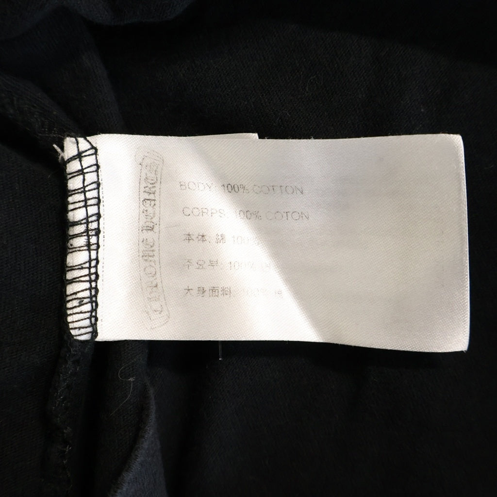 CHROME HEARTS(クロムハーツ) VERTICAL LOGO S/S Tee バーティカルロゴプリント 半袖Tシャツカットソー ブラック