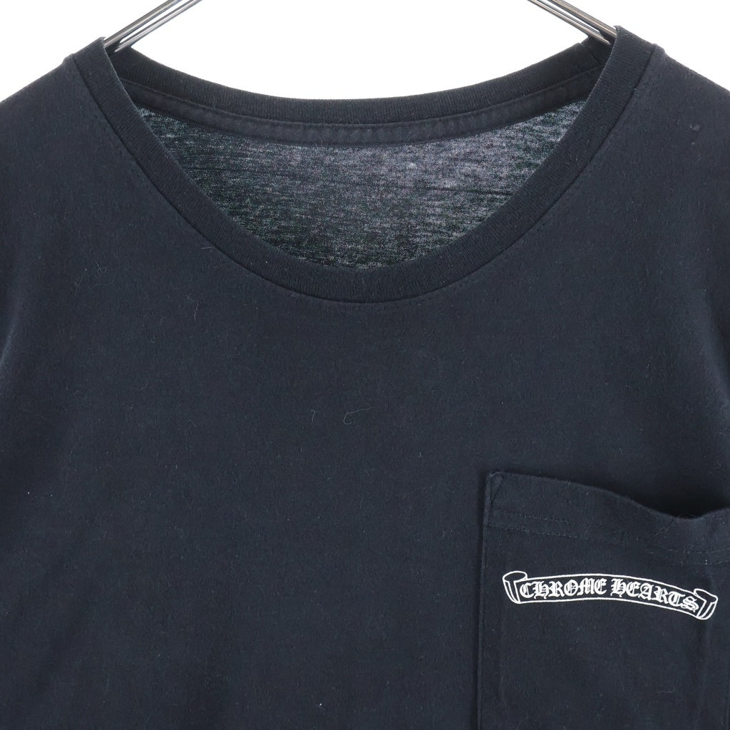 CHROME HEARTS(クロムハーツ) FLOLAL CROSS SNOW FLAKE L/S Tee フローラルクロス スノーフレーク 長袖Tシャツ ブラック