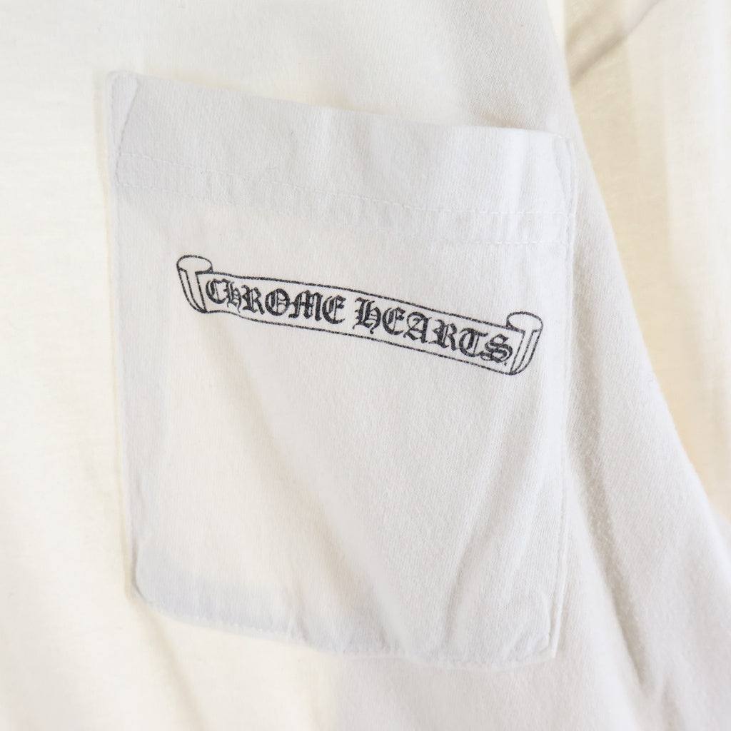 CHROME HEARTS(クロムハーツ) MLTCOL CEM CRS L/S Tee マルチカラー セメタリークロスプリント 長袖Tシャツ ホワイト