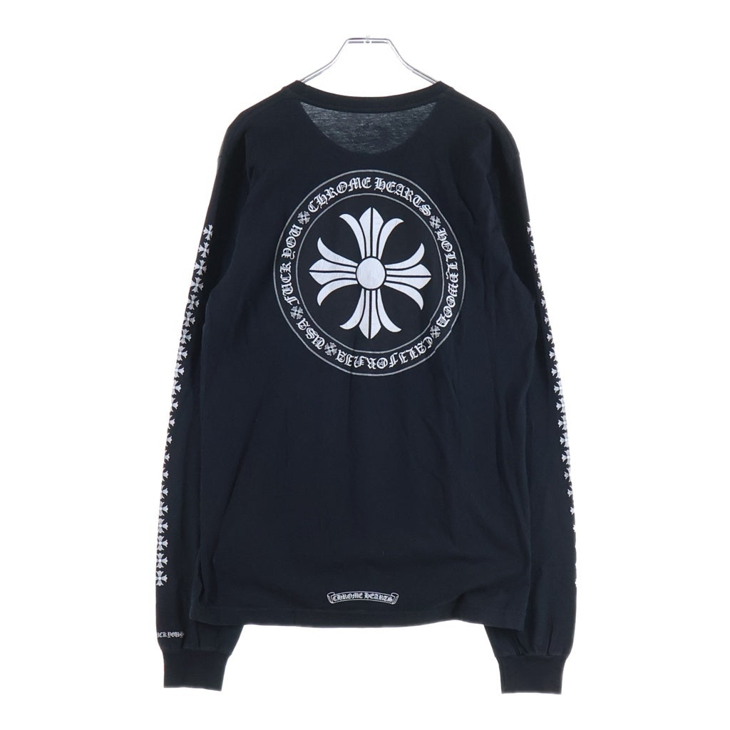 CHROME HEARTS(クロムハーツ) CH Plus L/S Tee CHプラスサークルロゴ アームプリント 長袖Tシャツ ブラック