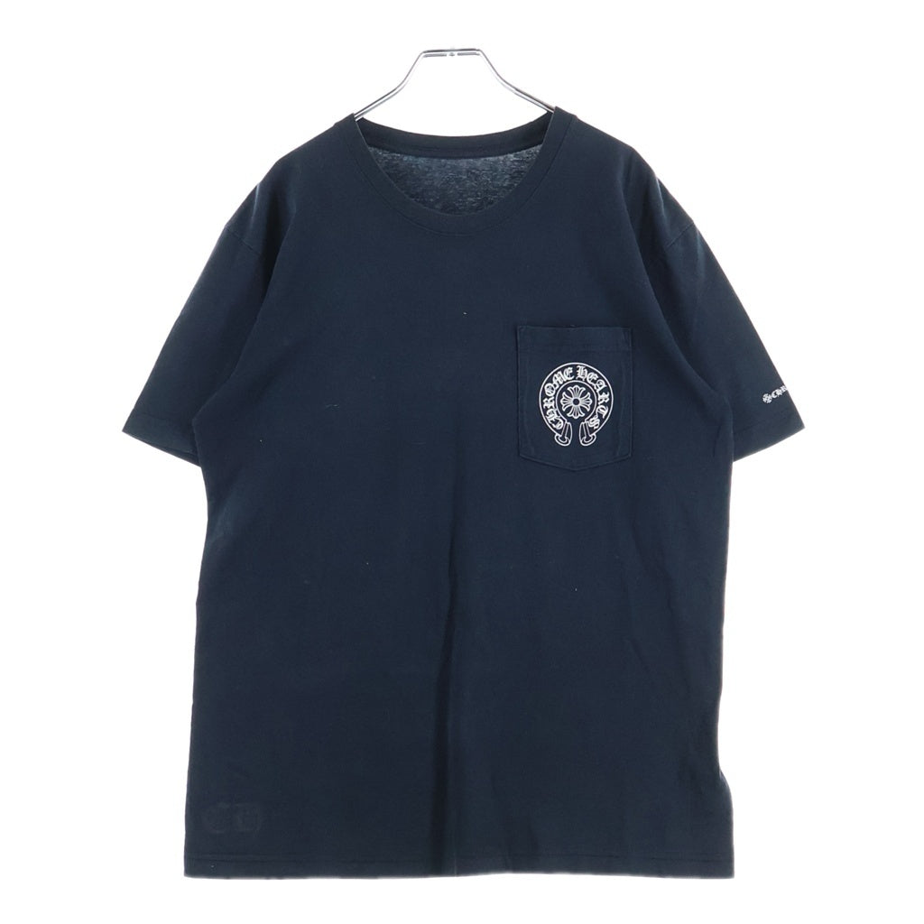 CHROME HEARTS(クロムハーツ) Horseshoe S/S Tee バックホースシュープリント 半袖Tシャツカットソー ブラック