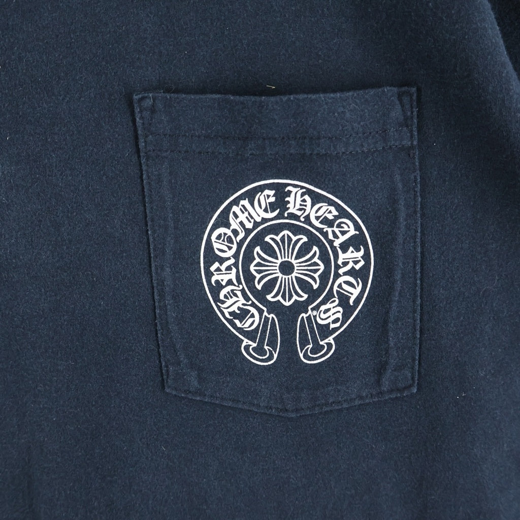 CHROME HEARTS(クロムハーツ) Horseshoe S/S Tee バックホースシュープリント 半袖Tシャツカットソー ブラック