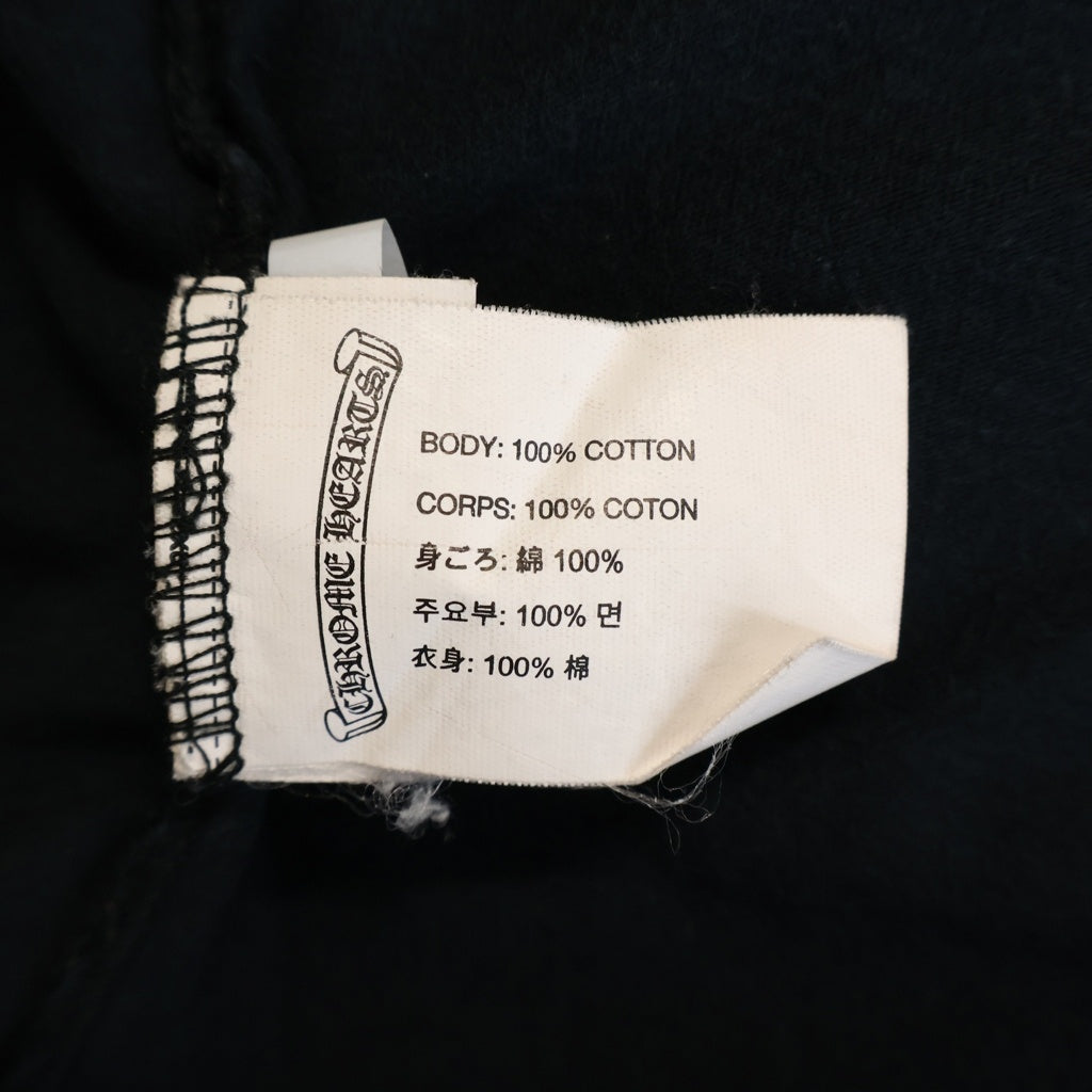 CHROME HEARTS(クロムハーツ) Horseshoe S/S Tee バックホースシュープリント 半袖Tシャツカットソー ブラック