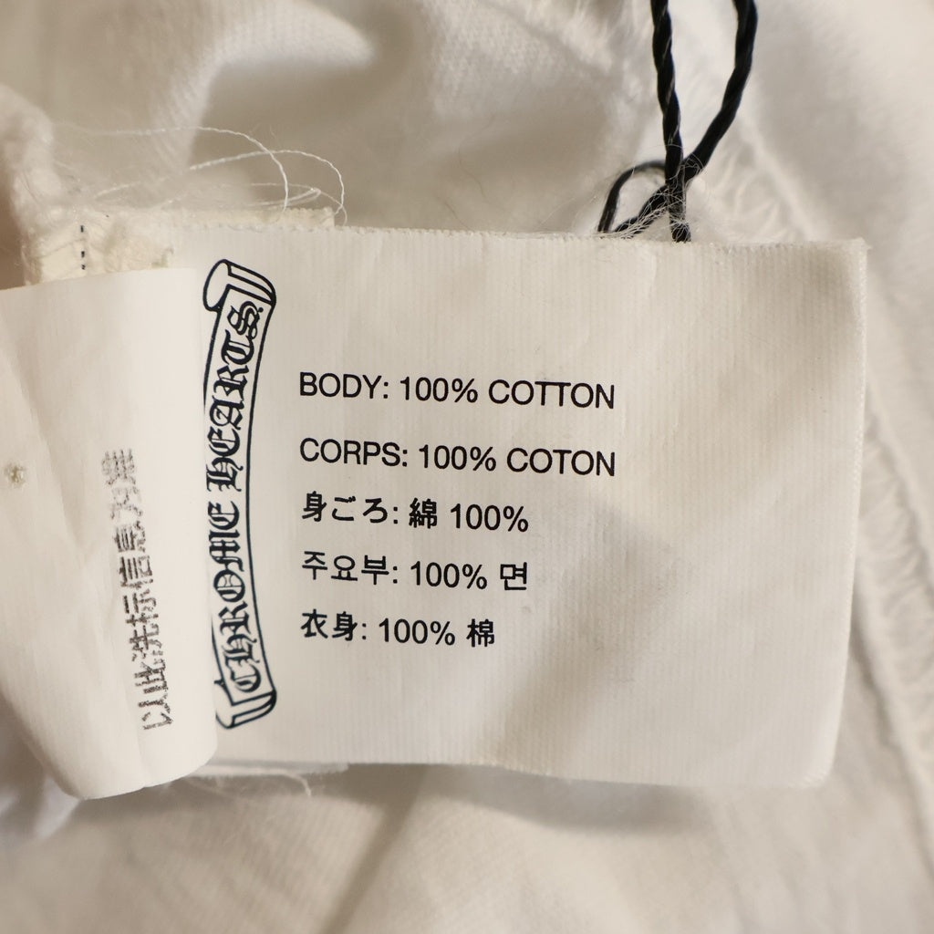 CHROME HEARTS(クロムハーツ) L/S CH Tee セメタリークロス ホースシュー アームプリント 長袖Tシャツカットソー ホワイト