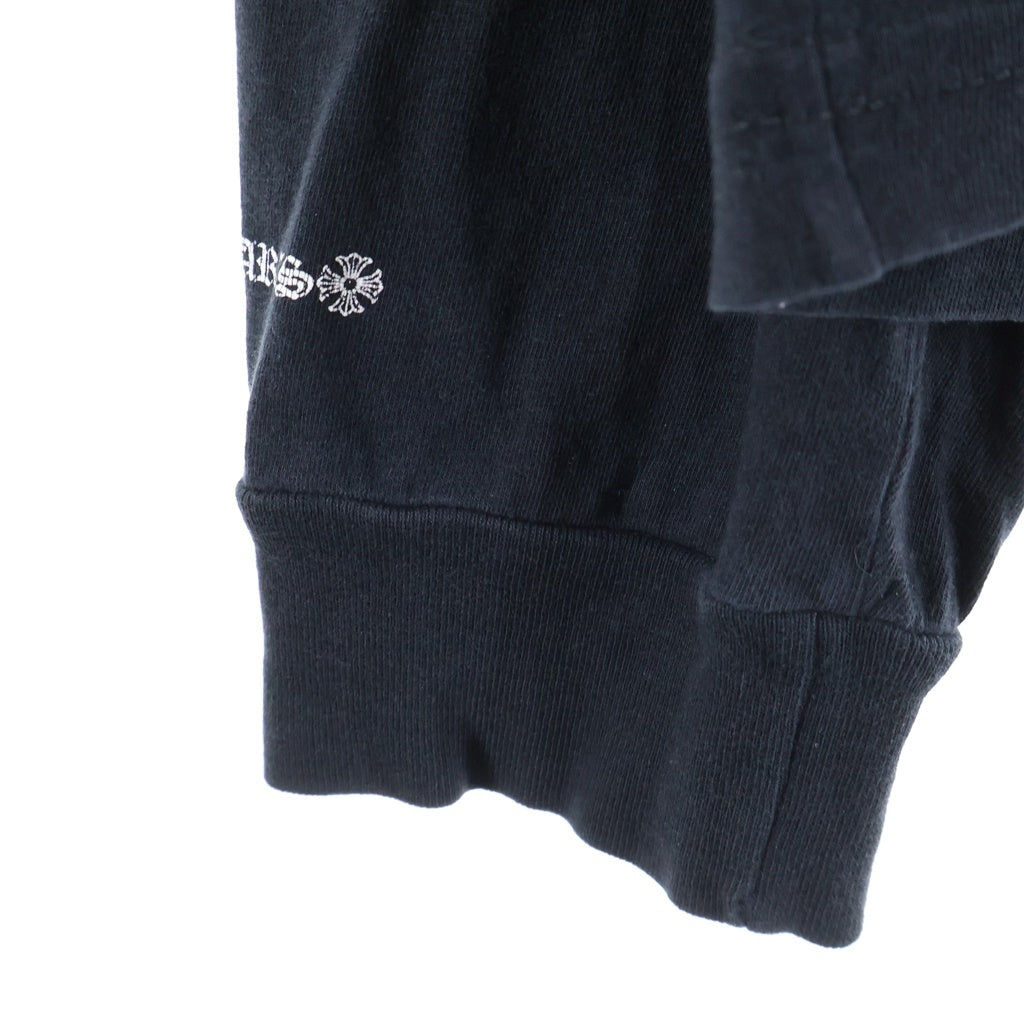 CHROME HEARTS(クロムハーツ) FLOLAL CROSS SNOW FLAKE L/S Tee フローラルクロス スノーフレーク 長袖Tシャツ ブラック