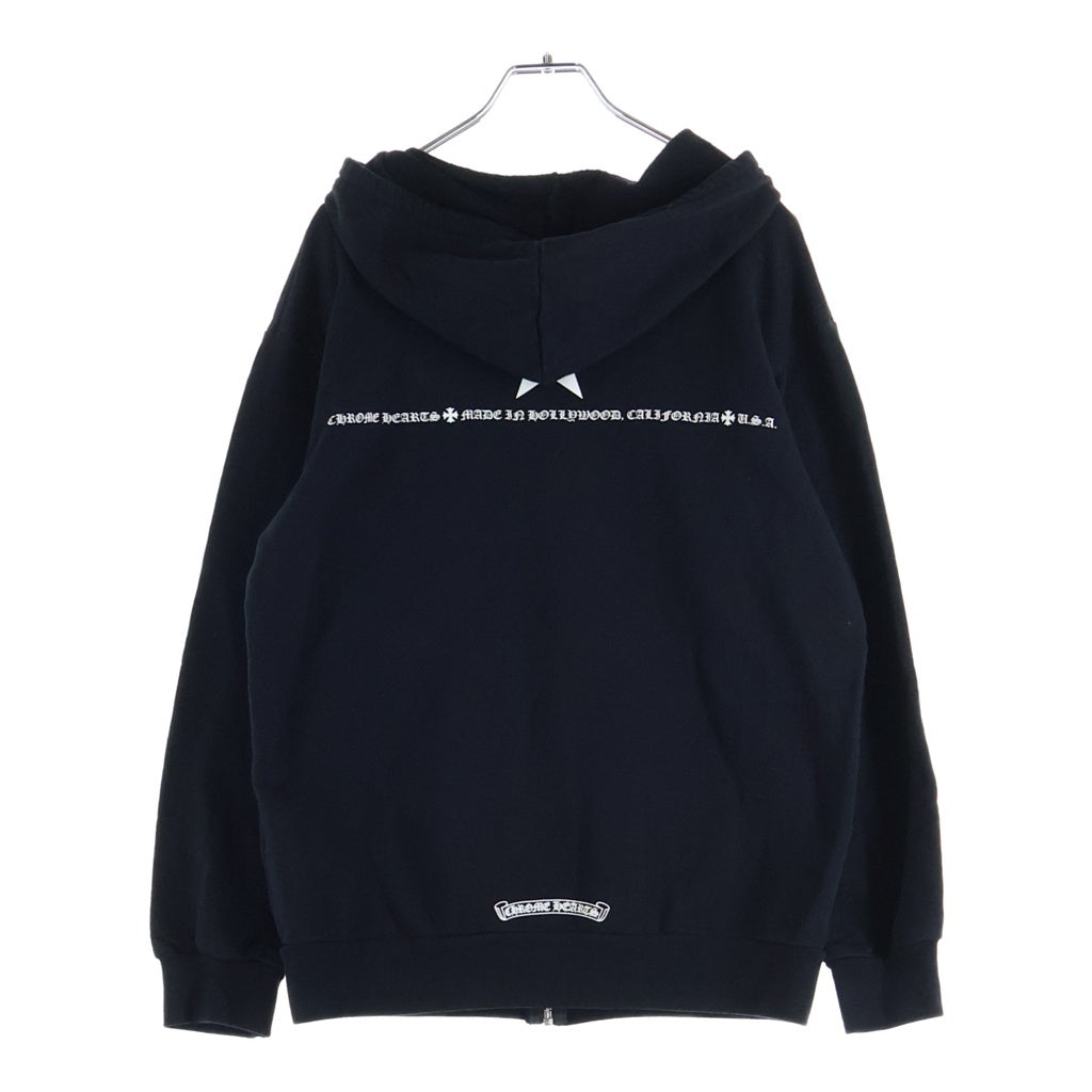 CHROME HEARTS(クロムハーツ) STAR SWTSHRT HD ZIP スタープリント ジップアップパーカー ブラック